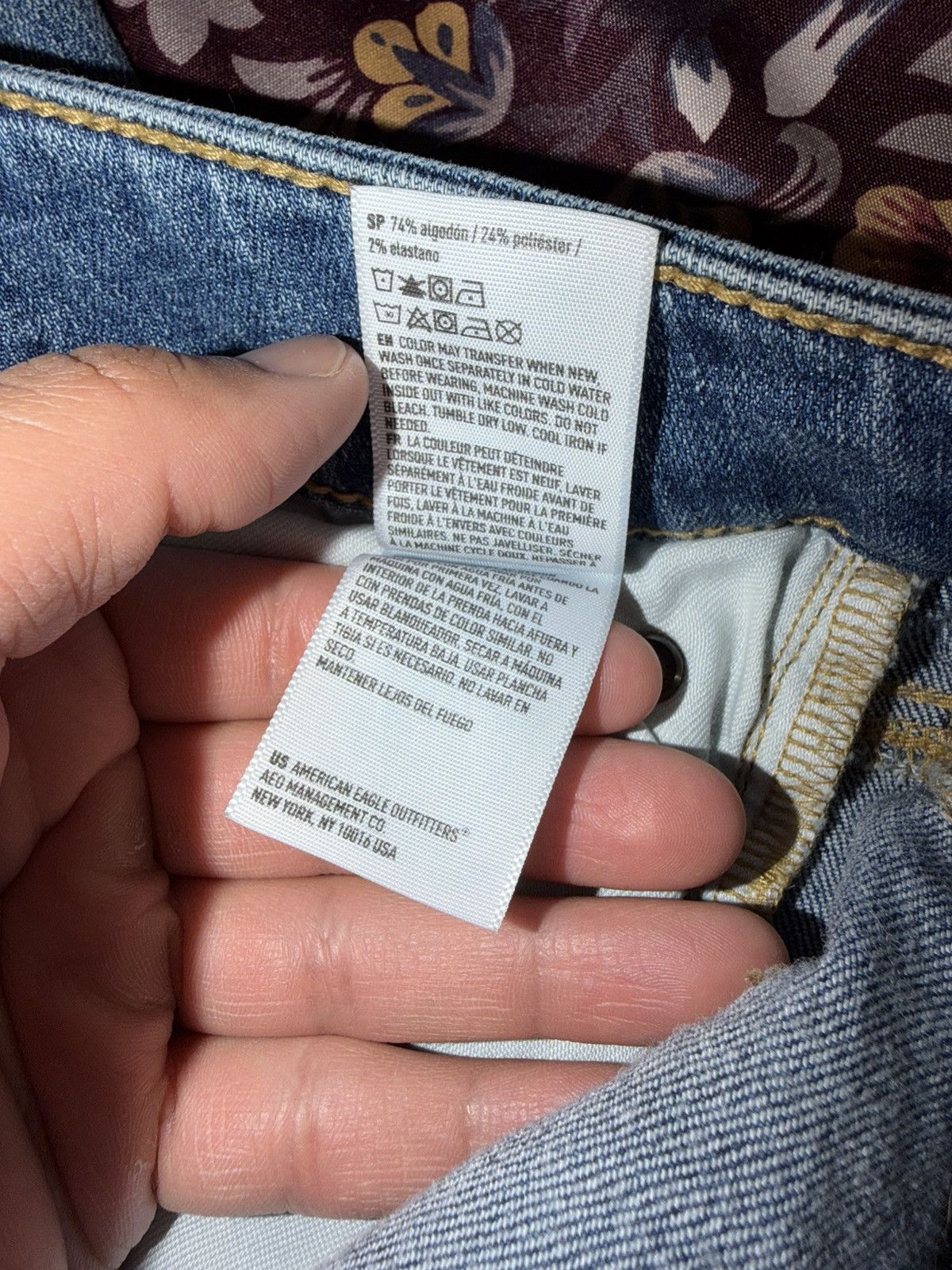 American Eagle Outfitters Airflex Distressed Skinny Jean Size US 33 - 13 Thumbnail