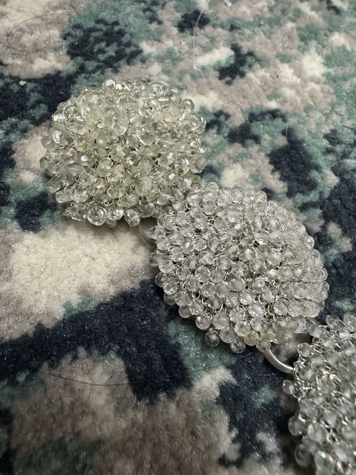 Jewelry ANTIQUE MID 20th CENTURY SHIMMERING GEMS BRACELET ENGLAND Size ONE SIZE - 3 Thumbnail