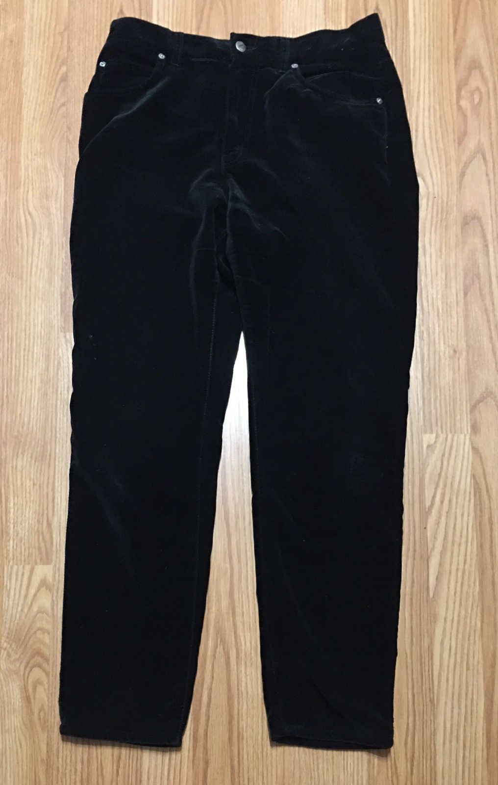 Valentino Valentino Jeans Black Velvet Style Pants Size 34 Size 34" / US 12 / IT 48 - 10 Thumbnail