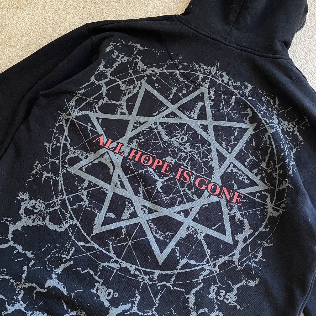 Band Tees Vintage Slipknot All Hope Is Gone AOP Hoodie Size US L / EU 52-54 / 3 - 9 Thumbnail
