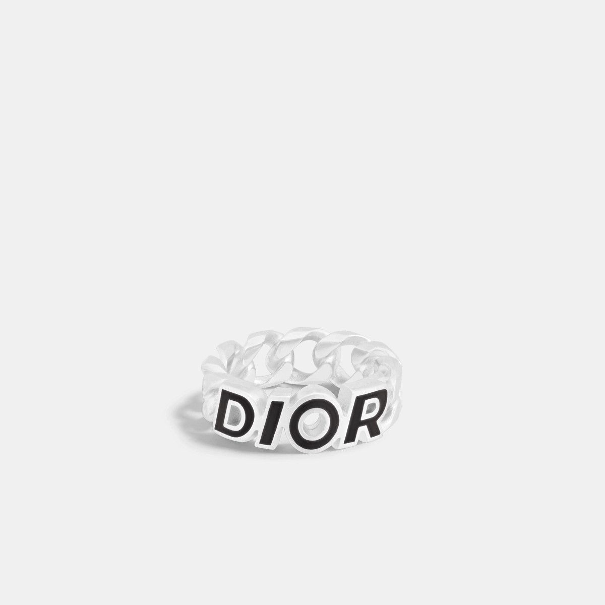 Dior o1bcso1str0126 Size:OS/Italic Chain Link Ring in Silver Size ONE SIZE - 3 Thumbnail