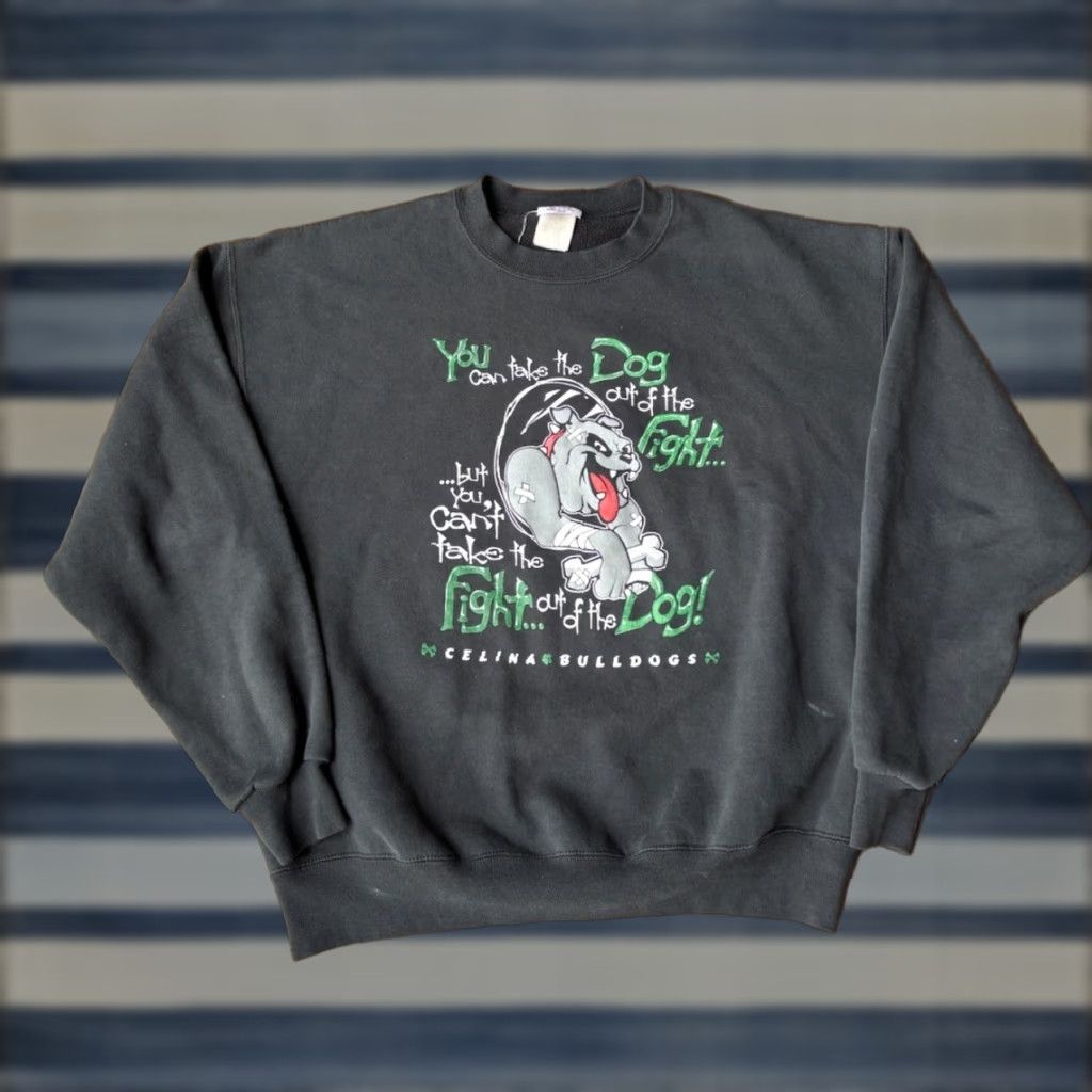 Jerzees VINTAGE You Can’t Take The Fight Out Of The Dog Crewneck Sweatshirt Medium Funny Size US M / EU 48-50 / 2 - 1 Thumbnail
