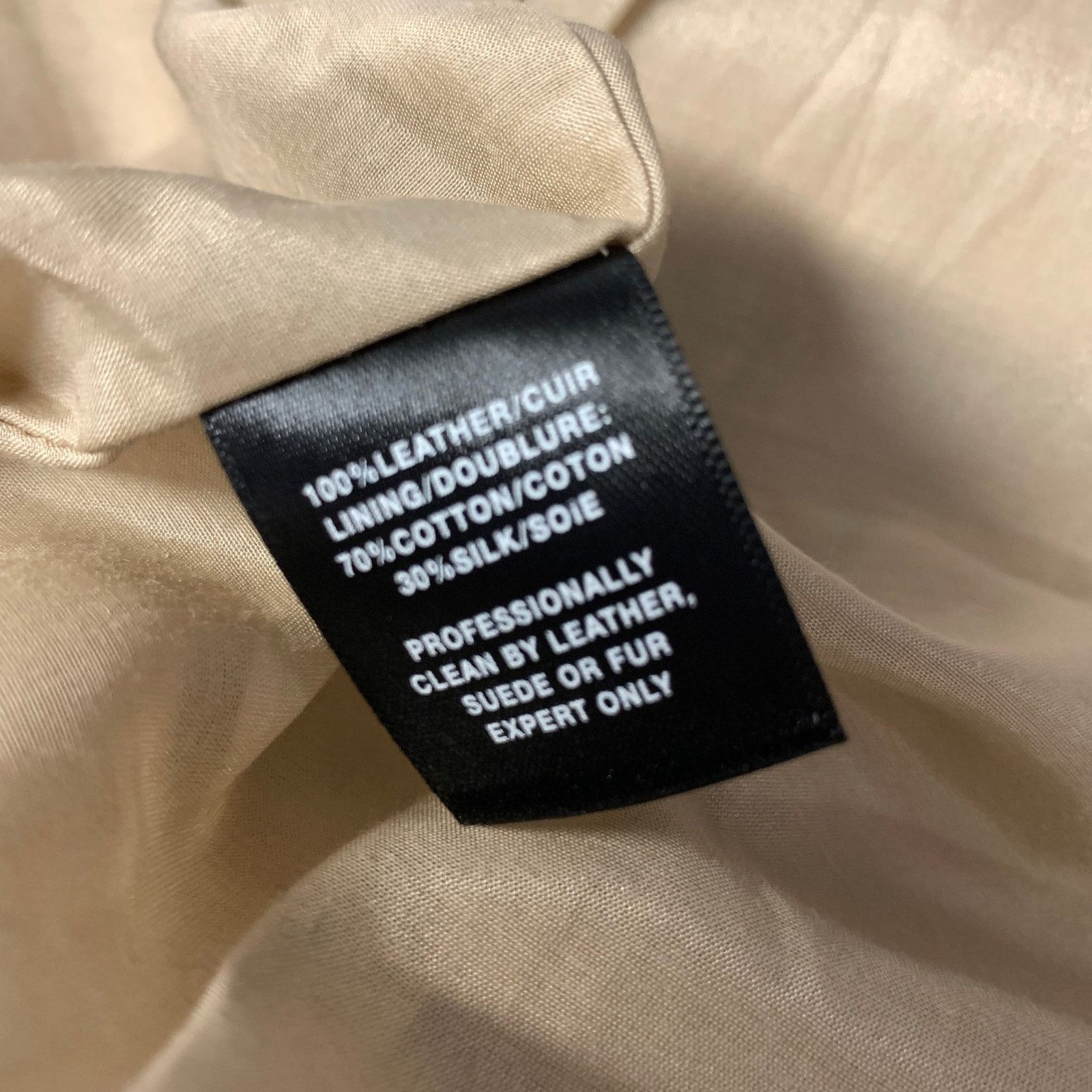 Lafayette 148 LAFAYETTE 148 S Tan Leather Lambskin Short Sleeve Jacket Size S / US 4 / IT 40 - 5 Thumbnail