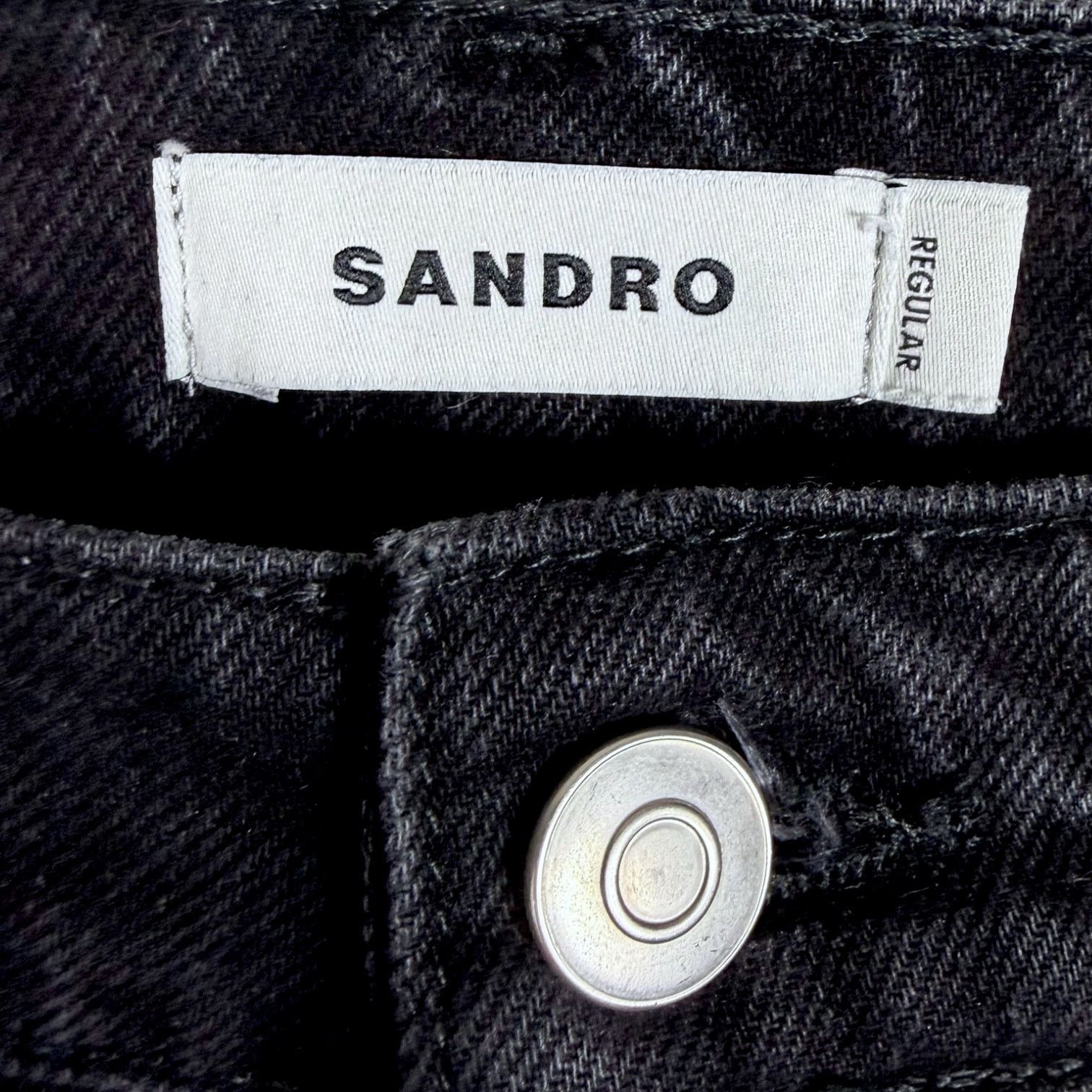 Sandro Men's Sandro Wide Straight Denim Jeans 32x30 $390 Retail Size US 32 / EU 48 - 3 Thumbnail