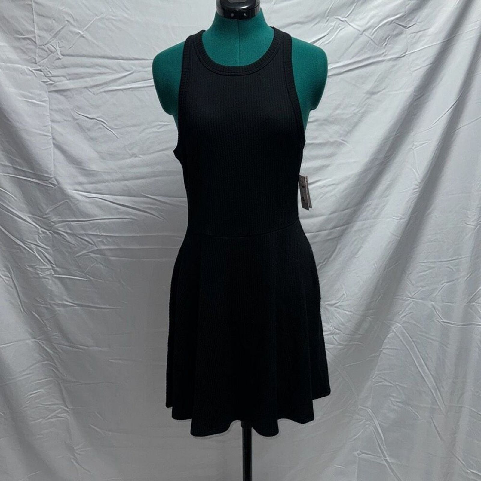 BP. BP Black Ribbed Sleeveless Dress | Sz M, NWT Size M / US 6-8 / IT 42-44 - 2 Thumbnail