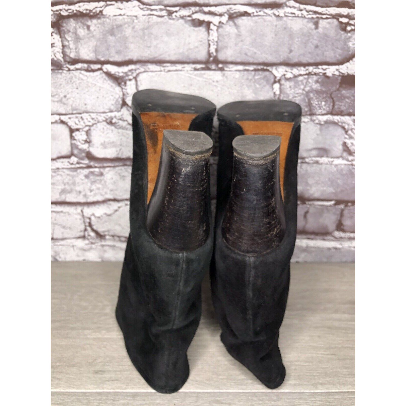 Jil Sander Jil Sander Black Suede Leather Pull On Heel Booties Boots Wo Size US 5 / IT 35 - 9 Thumbnail