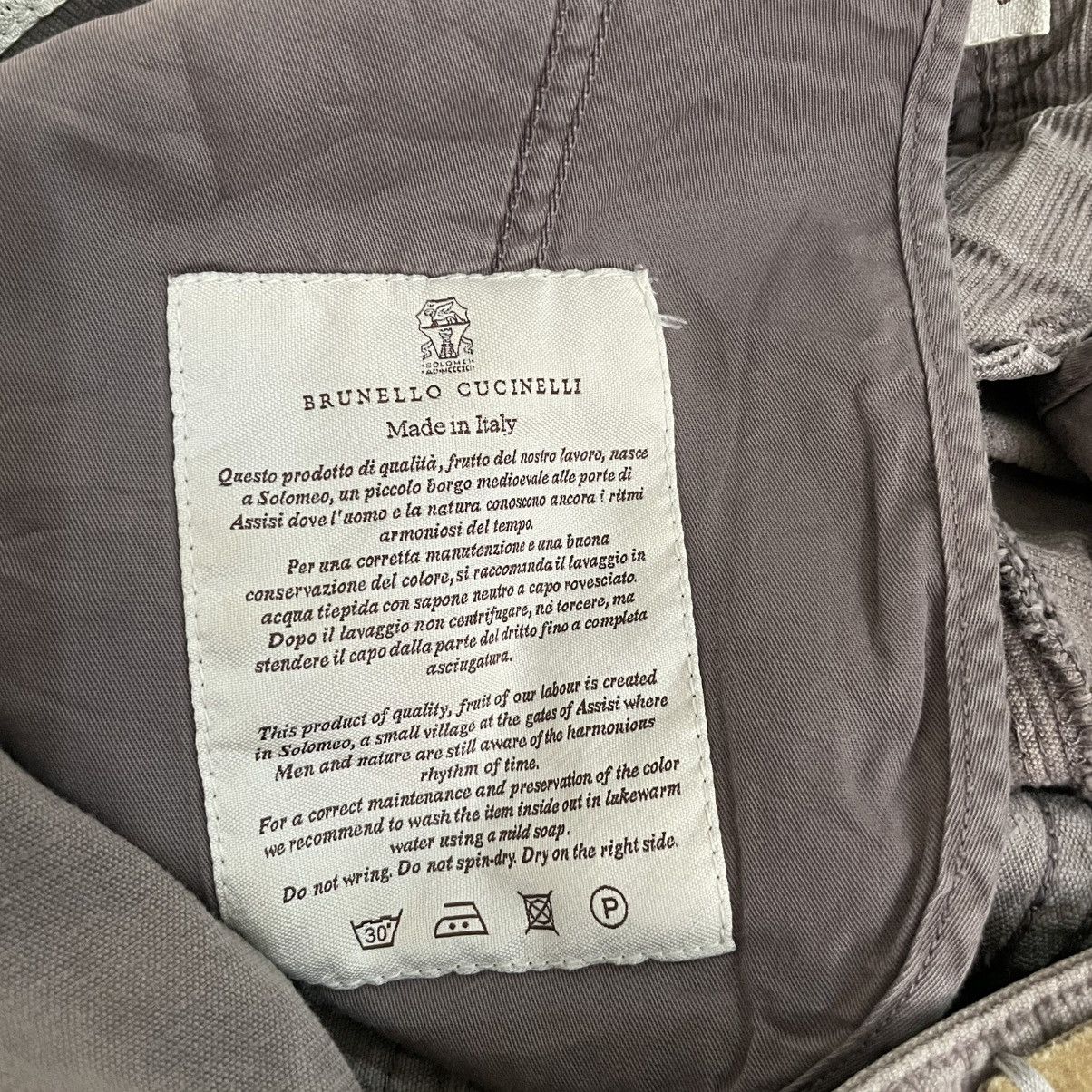 Brunello Cucinelli Brunello Cucinelli Corduroy Motorcycle Pants Luxury Slim Fit Size 27" / US 4 / IT 40 - 10 Thumbnail