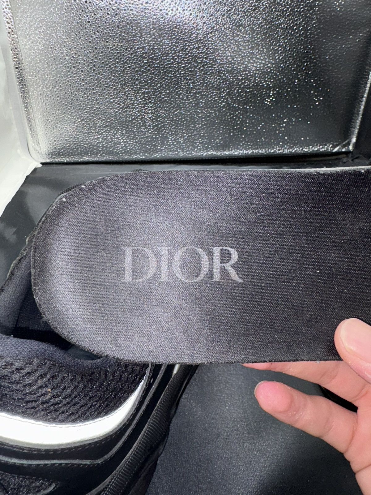 Dior Dior B22 Black Silver Size US 11 / EU 44 - 11 Thumbnail