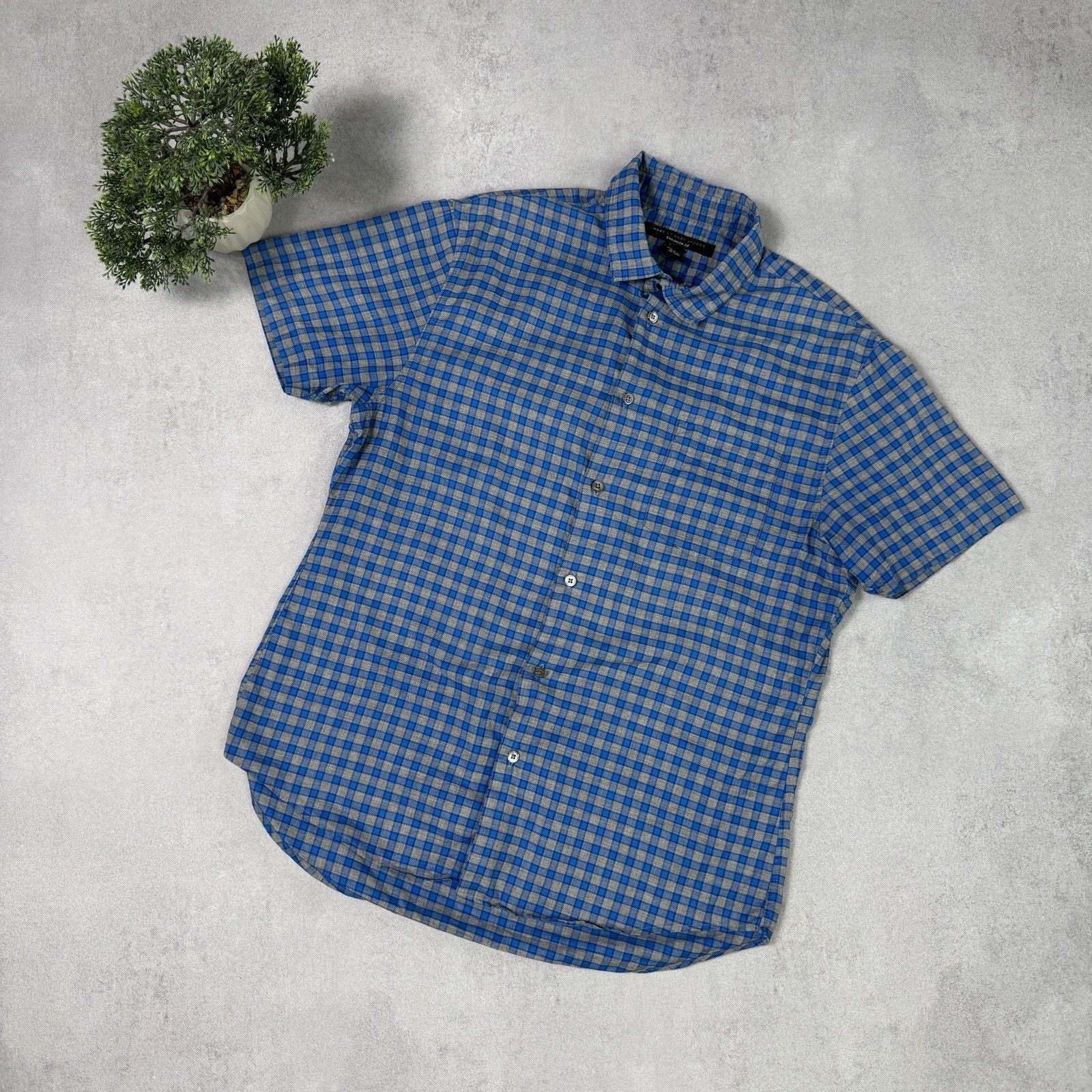 Marc by Marc Jacobs Marc By Marc Jacom Mon Short Sleeve Button Up Shirt Check Size US M / EU 48-50 / 2 - 1 Thumbnail