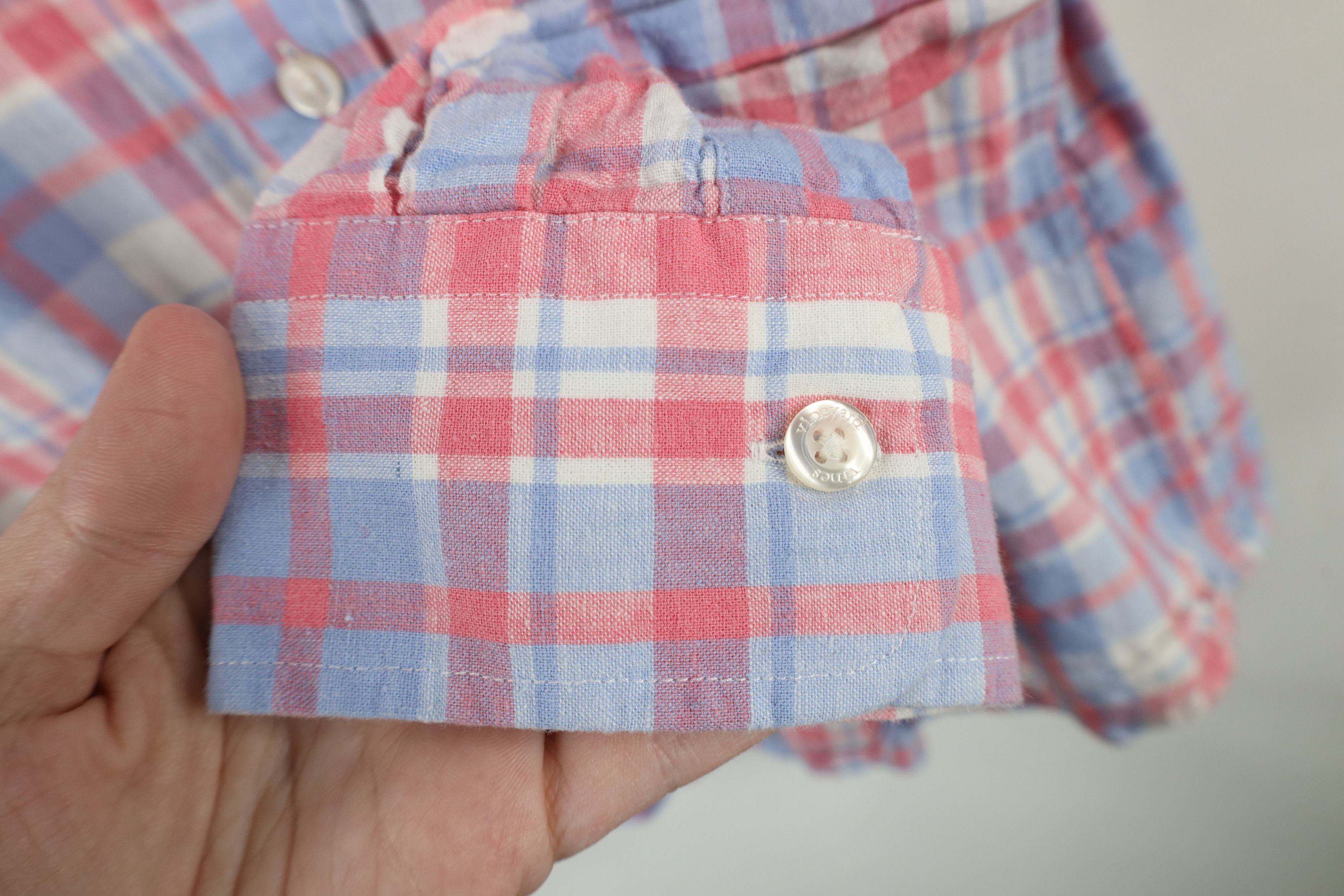 Vineyard Vines × Vintage Vineyard Vines Whale Linen Blend Collared Button Down Shirt Size US M / EU 48-50 / 2 - 5 Thumbnail