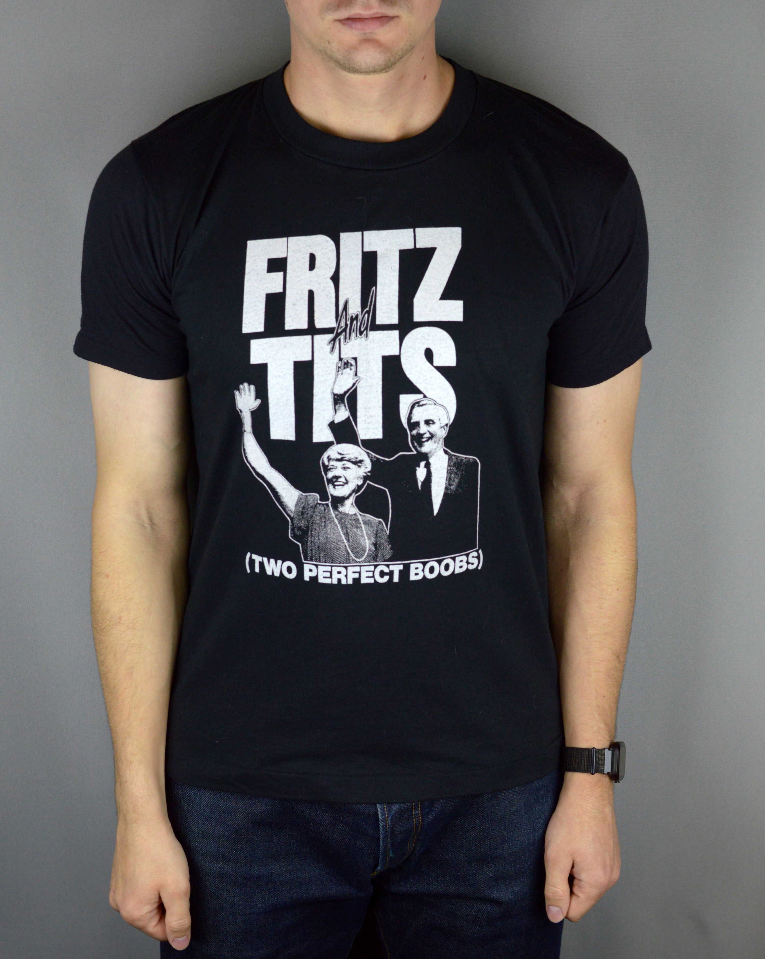Vintage Vintage Fritz and Titz Walter Mondale campaign 80s t shirt Size US L / EU 52-54 / 3 - 1 Thumbnail