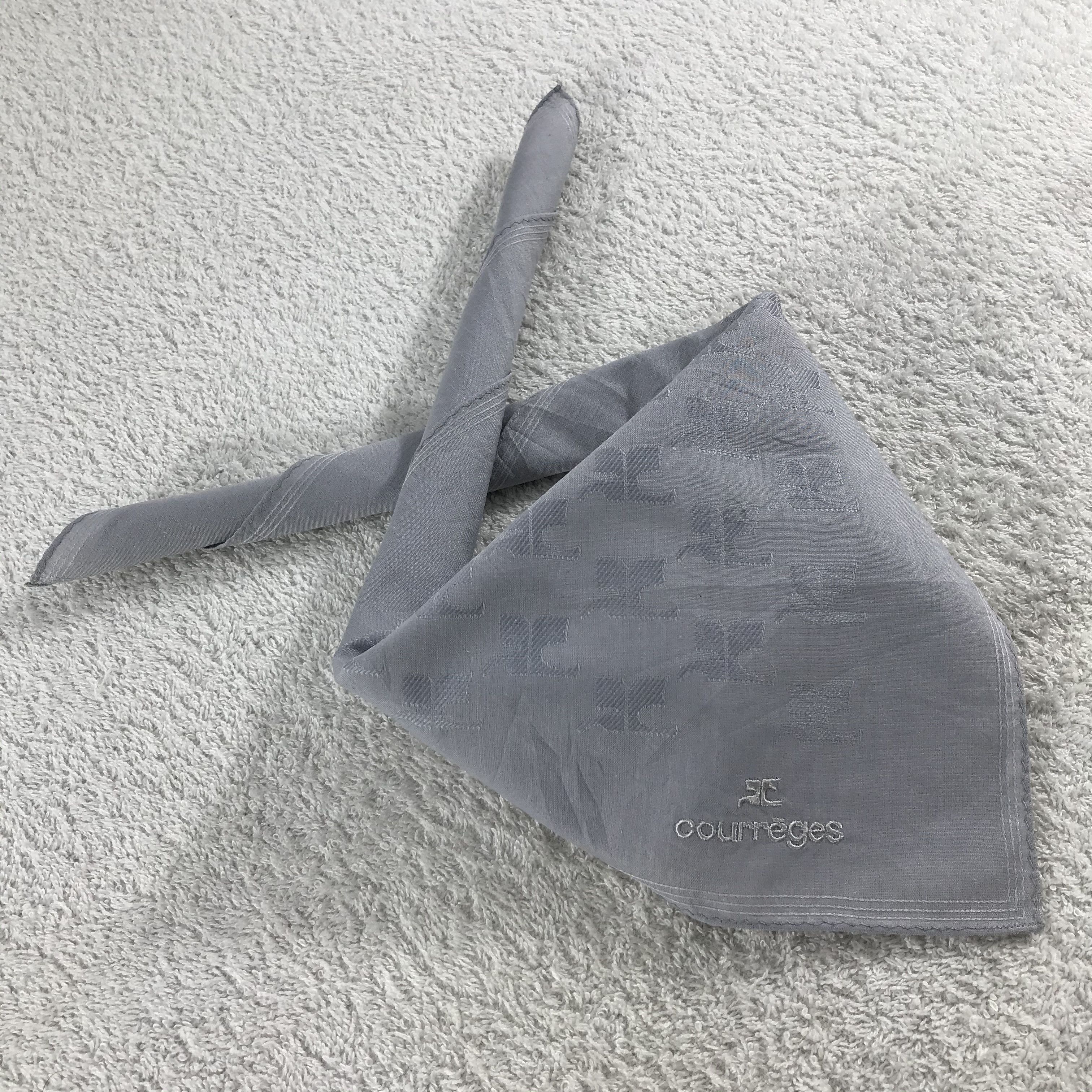 Courreges × Vintage Courreges Bandana / Handkerchief / Neckerchief - S331 Size ONE SIZE - 4 Thumbnail