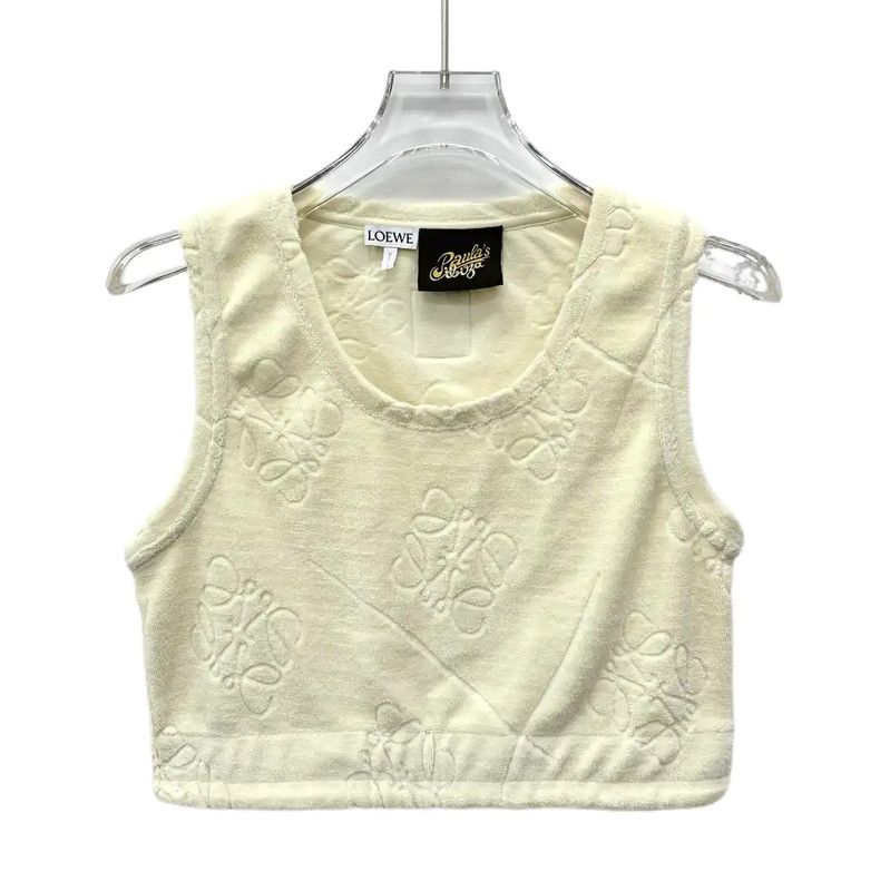 LOEWE Beige Cotton Women's T-Shirt 0089