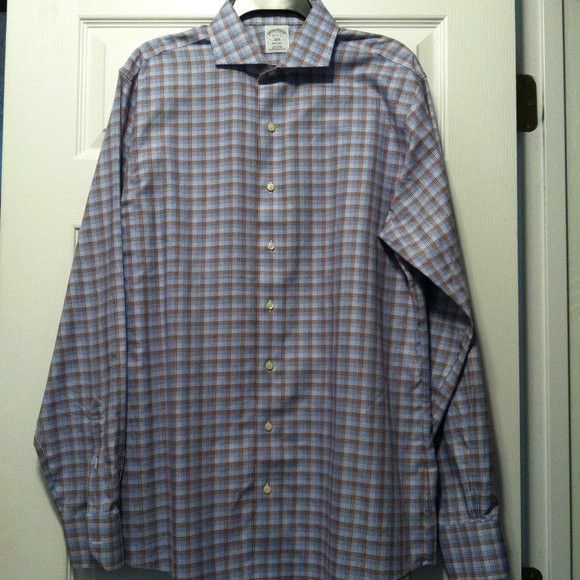 Brooks Brothers BROOKS BROTHERS MENS NEW COTTON DRESS SHIRT SIZE: 16-6/7 Size US L / EU 52-54 / 3 - 3 Thumbnail