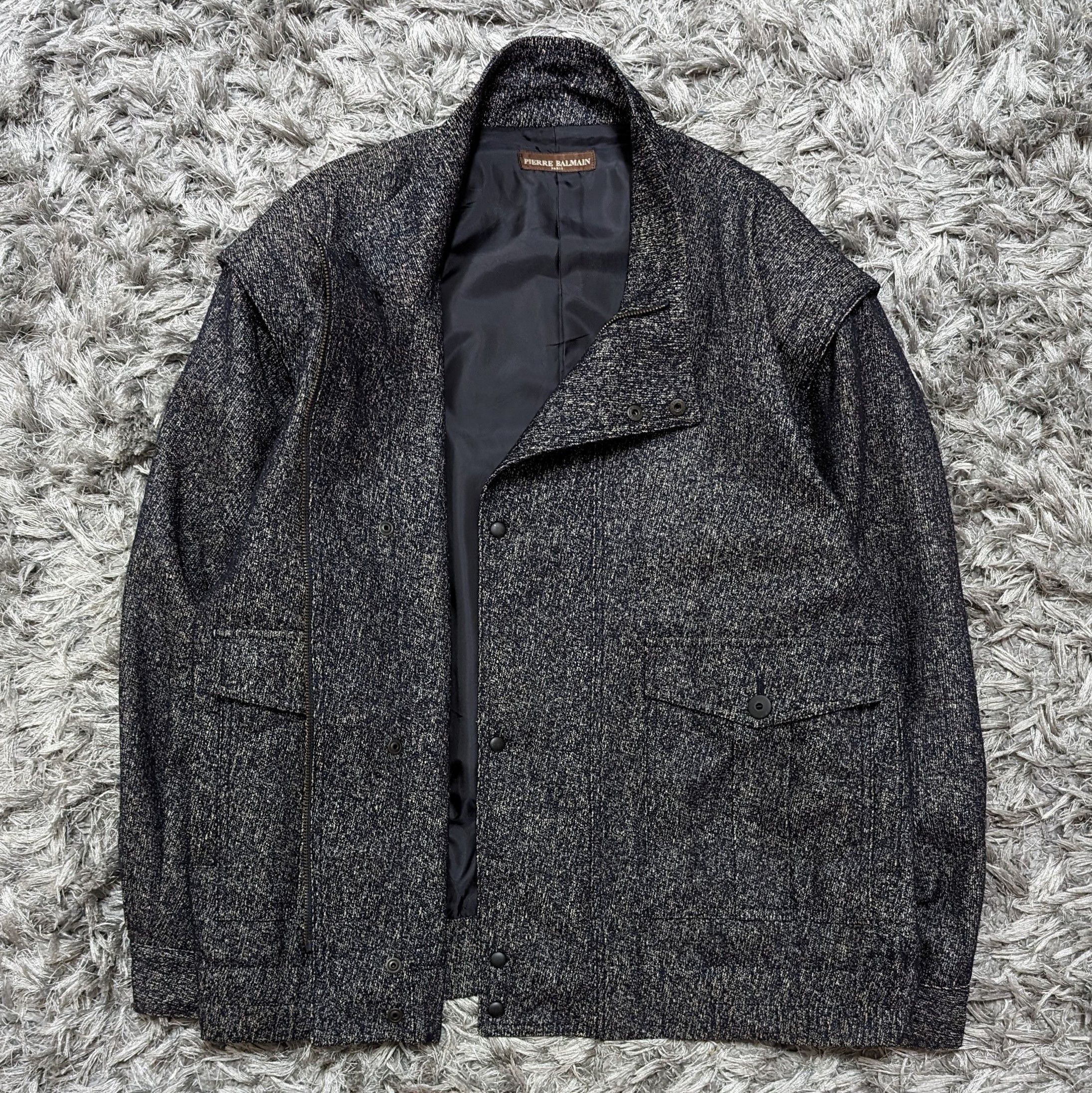 Pierre Balmain Vintage Pierre Balmain Classic Bomber Retro Jacket Size US L / EU 52-54 / 3 - 1 Thumbnail