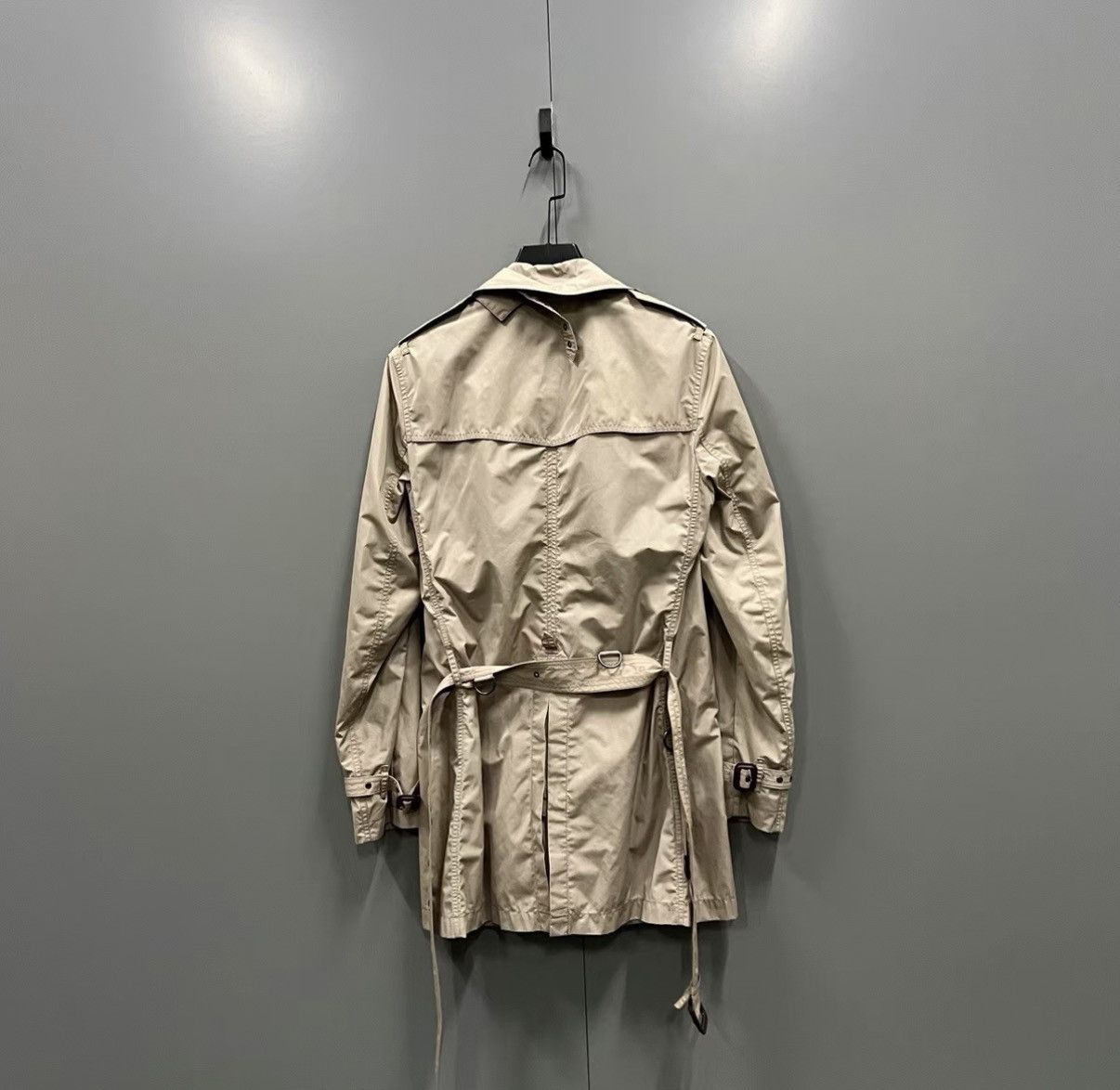 Burberry Burberry Khaki Double-breasted Trench Coat J41 Size S / US 4 / IT 40 - 2 Thumbnail