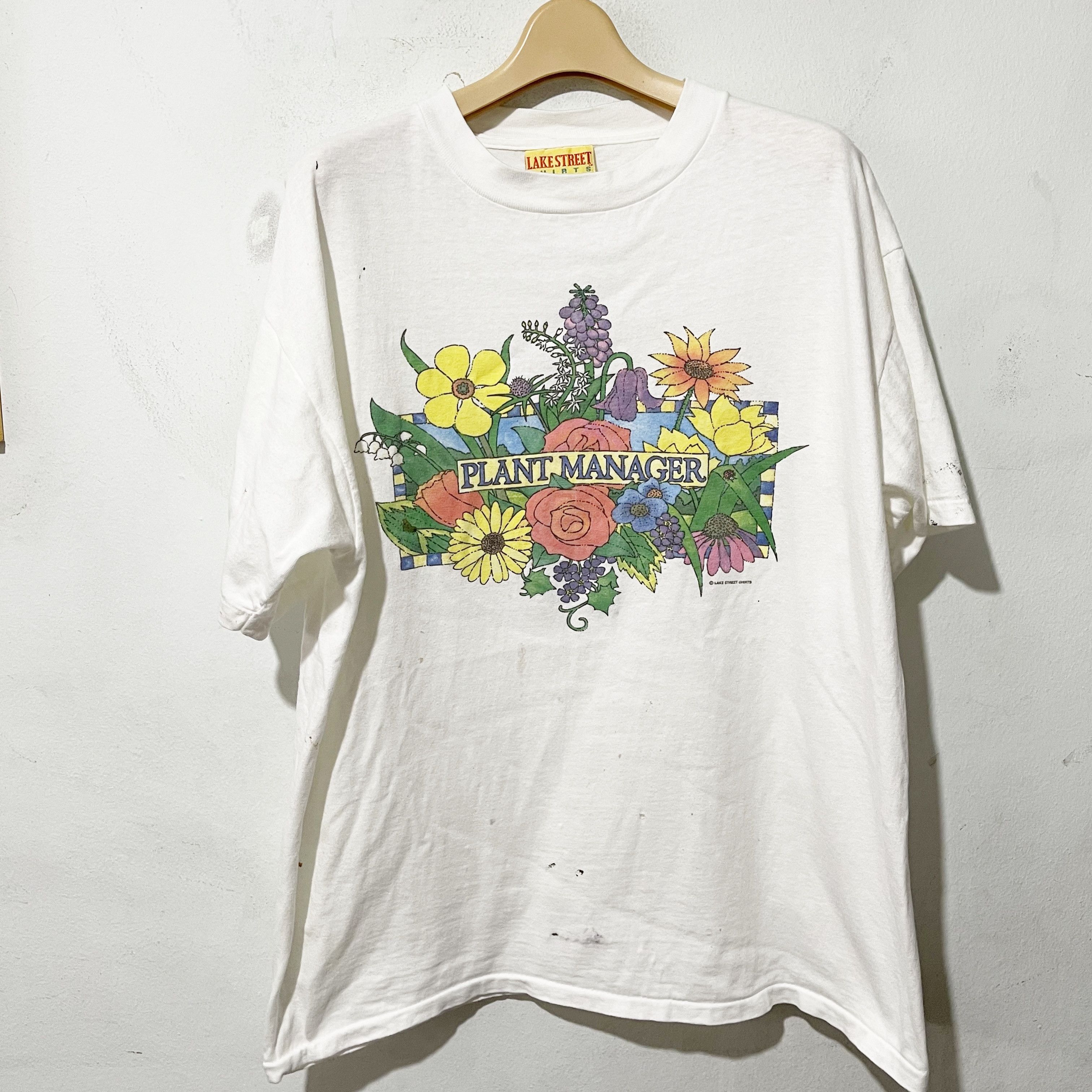 Vintage Vintage 90s “Plant Manager” T-Shirt Size US L / EU 52-54 / 3 - 1 Thumbnail