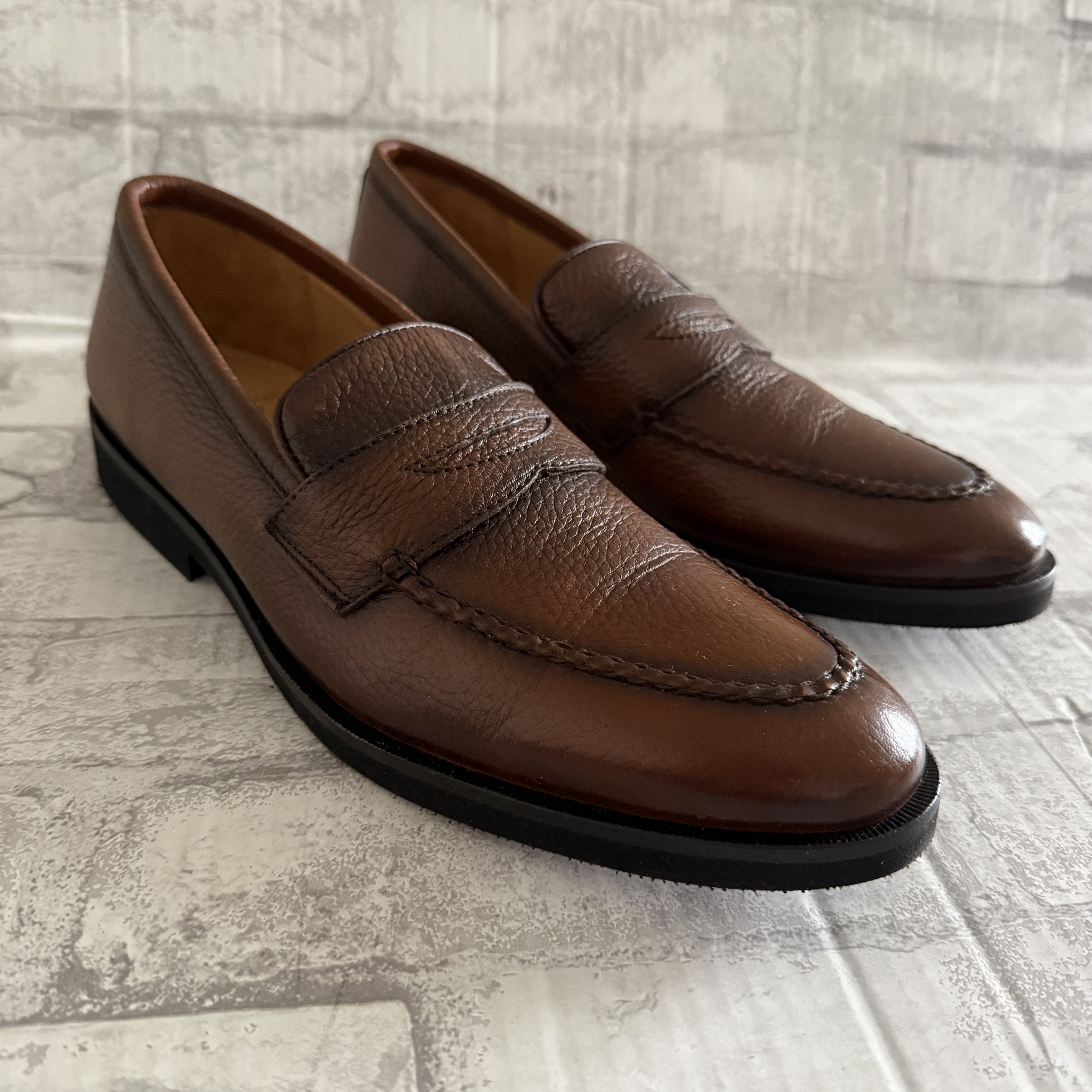 Alan Paine Alan Payne Cole Deerskin Stitched Comfort Men Penny Loafer 9 Size US 9 / EU 42 - 4 Thumbnail