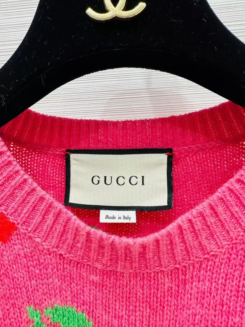 Gucci Gucci Cherry pattern knitted sweater 2501-Nextarrow Size US M / EU 48-50 / 2 - 2 Thumbnail