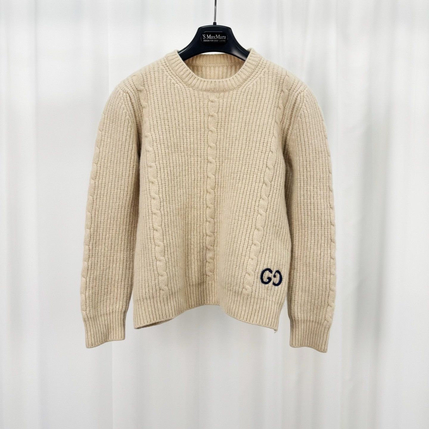 Gucci Gucci Double G Embroidered Wool Knit Sweater Size XS / US 0-2 / IT 36-38 - 1 Thumbnail