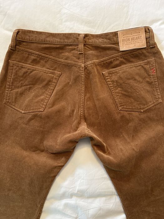 14oz Heavy Corduroy Straight Cut Pants - Beige