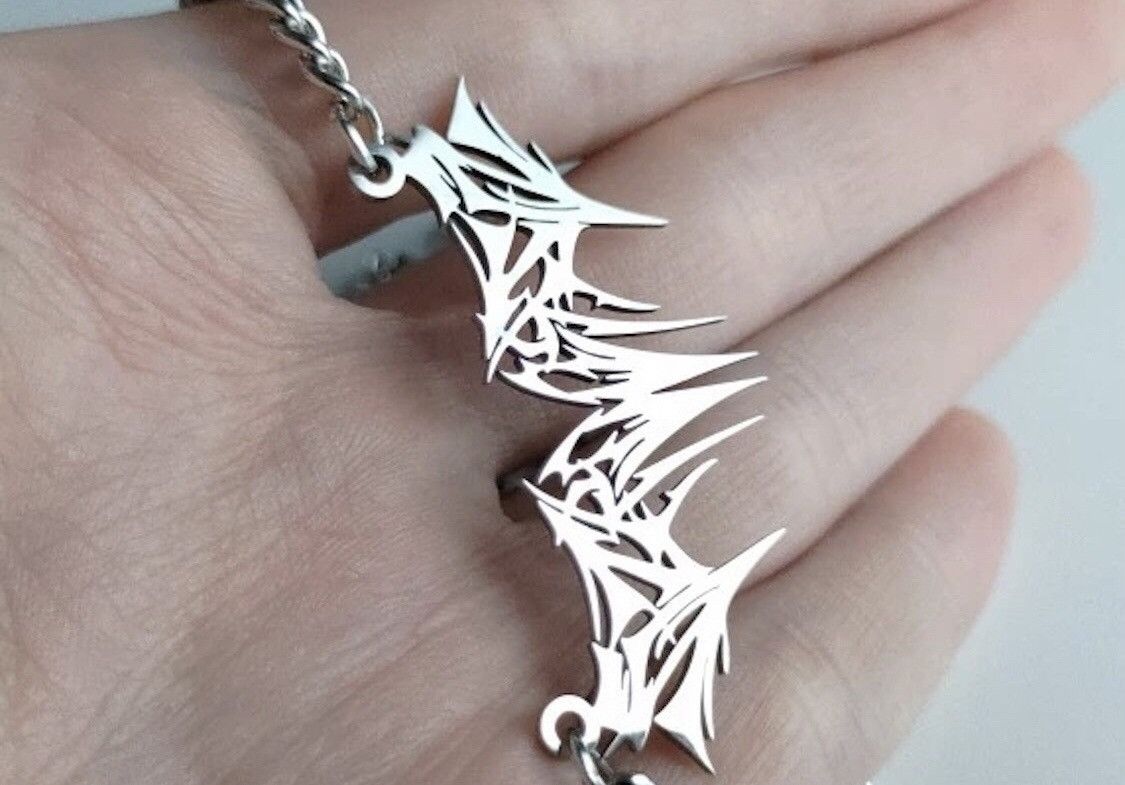 Handmade Punk Gothic Chrome Venom Necklace Size ONE SIZE - 4 Thumbnail