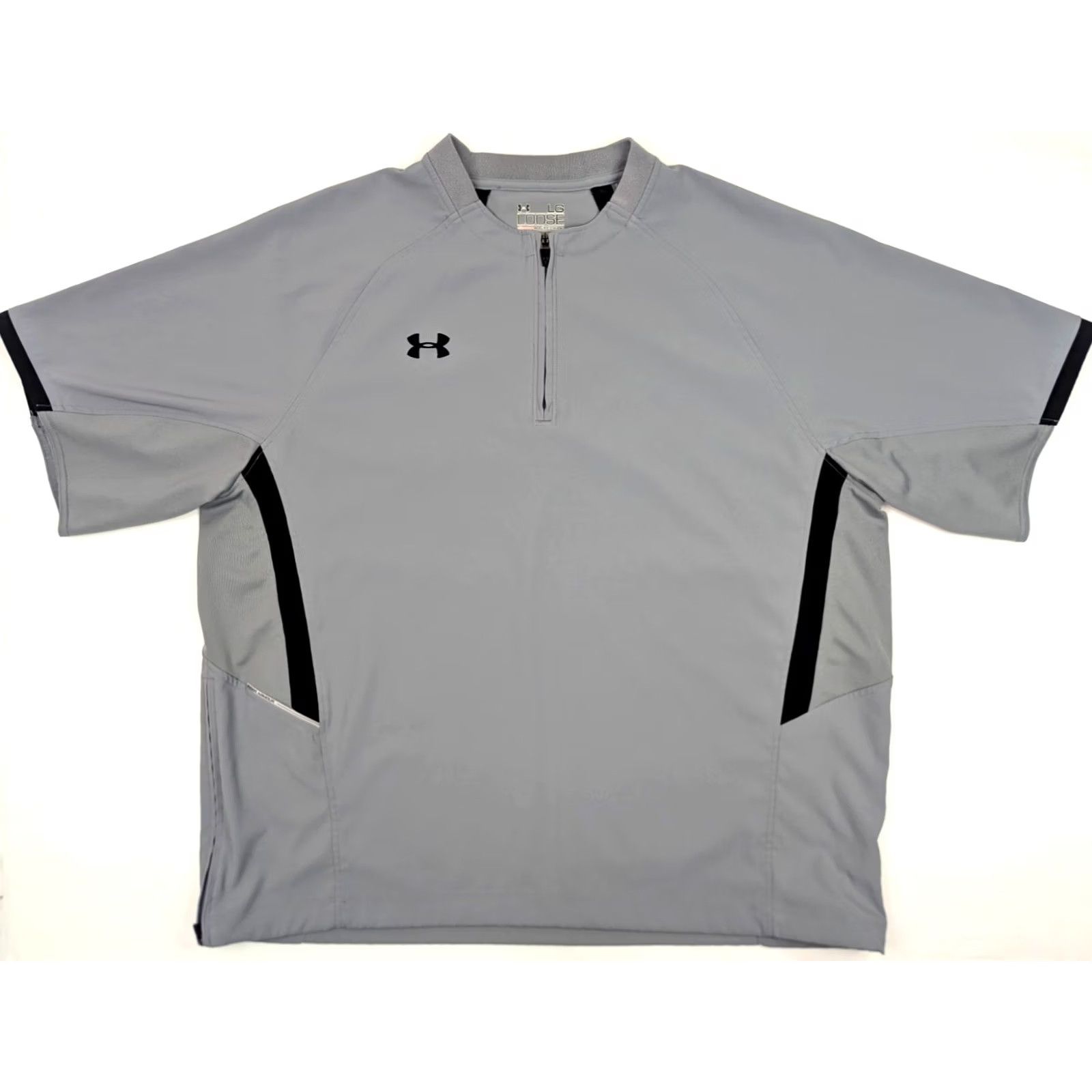 Under Armour Under Armour All Season Gear Loose 1/4 Zip Pullover Jersey Shirt Men L Gray Split-Tailored for Activewear Size US L / EU 52-54 / 3 - 2 Thumbnail