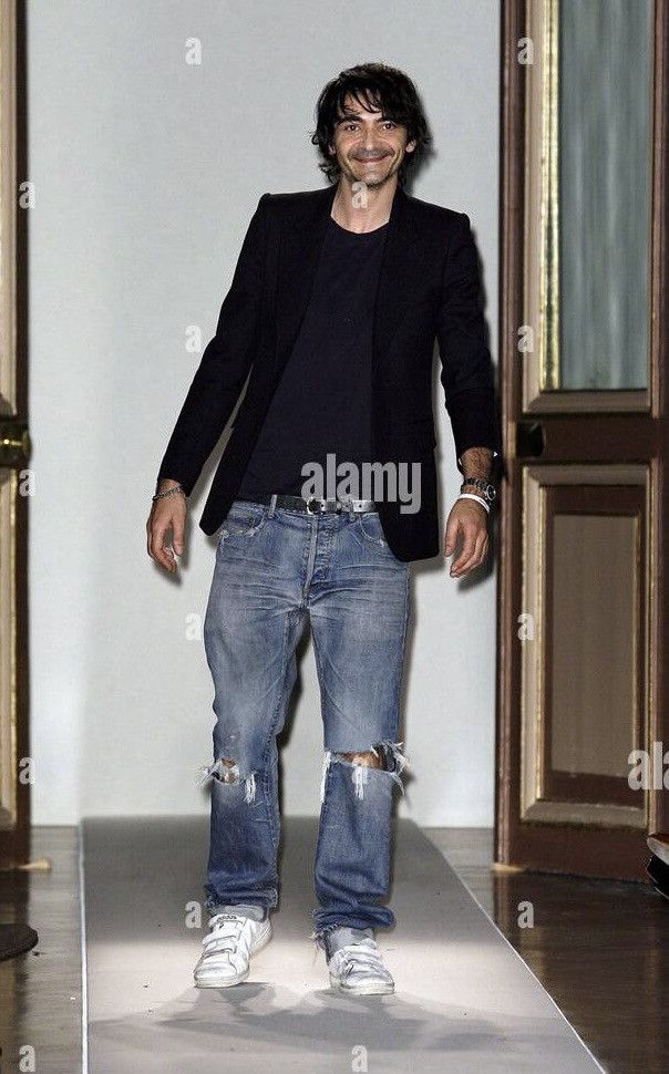 Dior CHRISTOPHE DECARNIN Dior SS03 Hedi Era Clawmark Denim Size US 33 - 15 Thumbnail