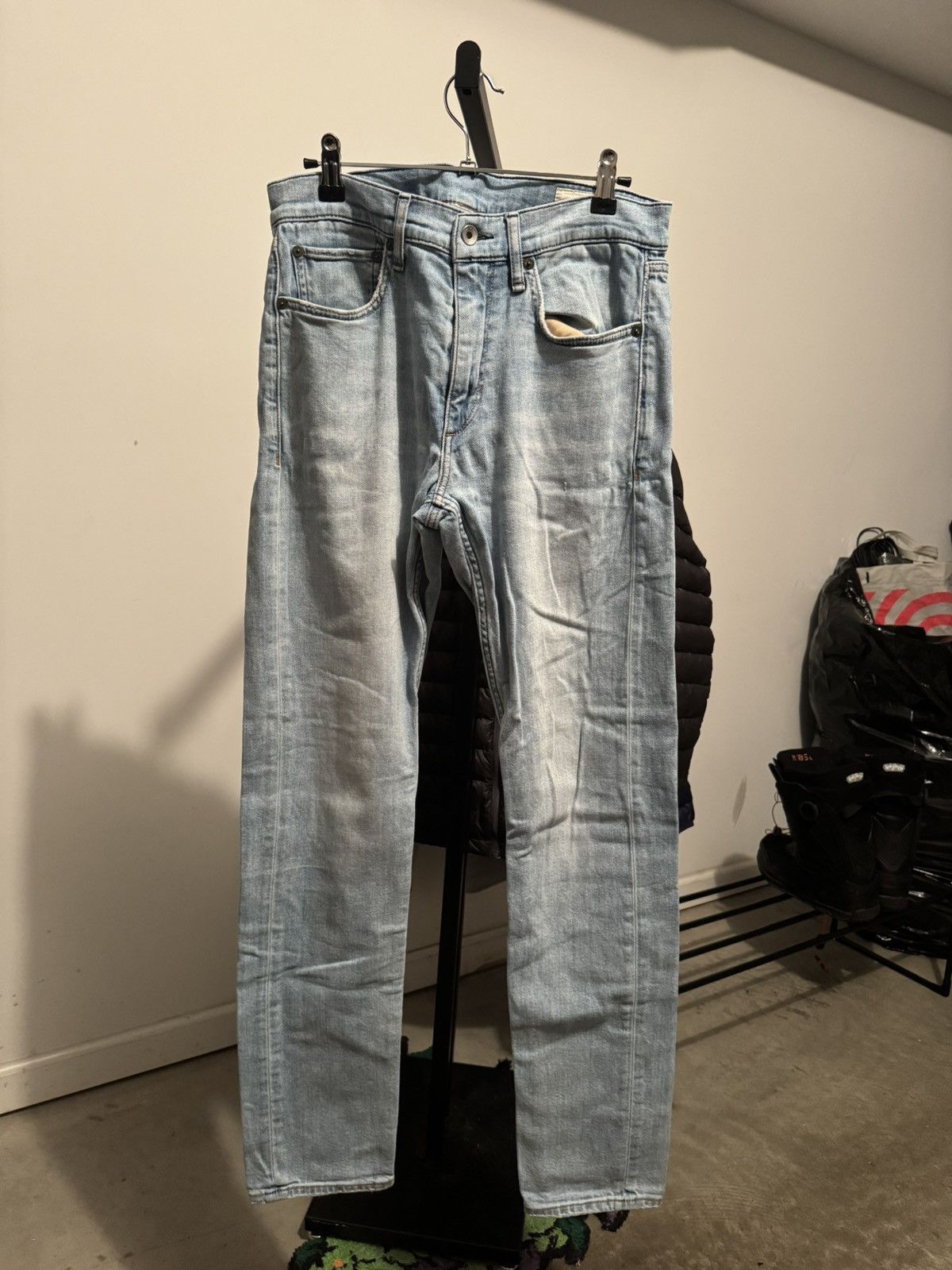 Rag & Bone Rag & Bone Powder Blue Denim Jeans (Fit 2 Slim) Size US 30 / EU 46 - 1 Thumbnail