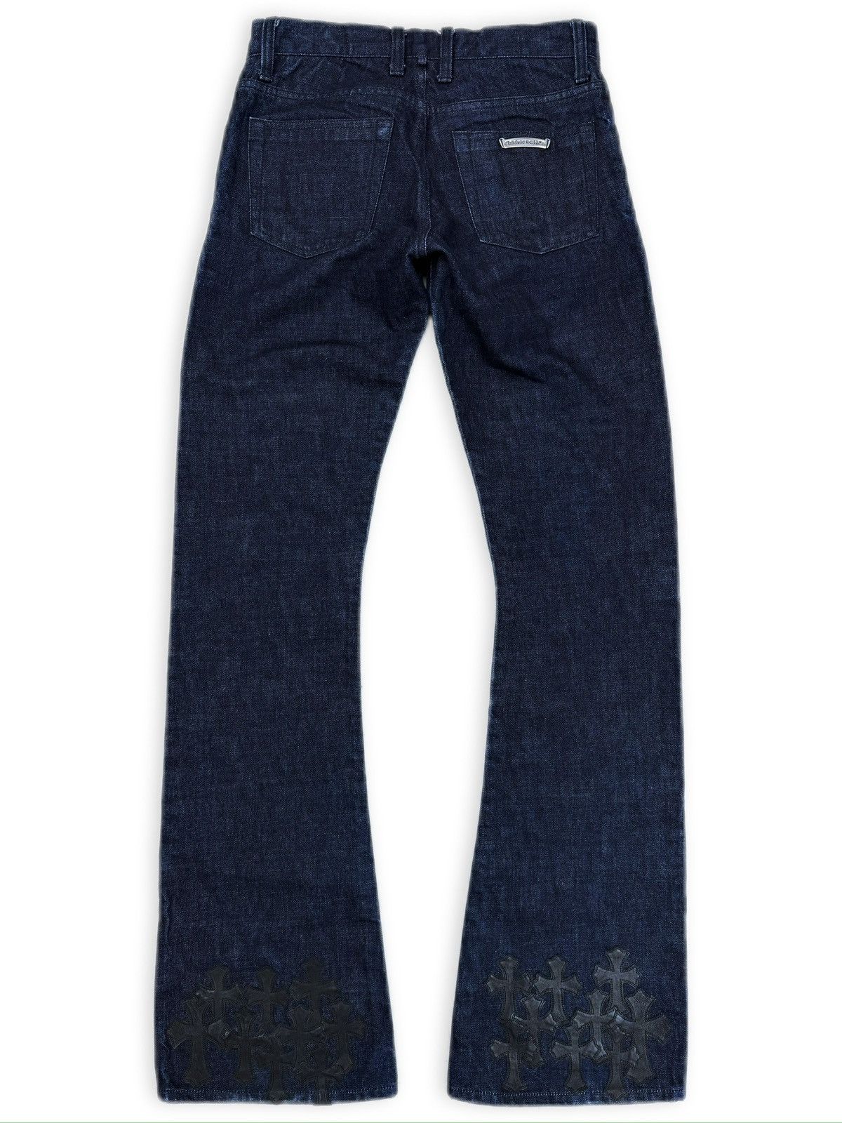 Chrome Hearts Chrome Hearts RICHARD STARK PERSONAL Flared 19 Cross Patch Dark Blue Jeans Size US 31 - 1 Thumbnail