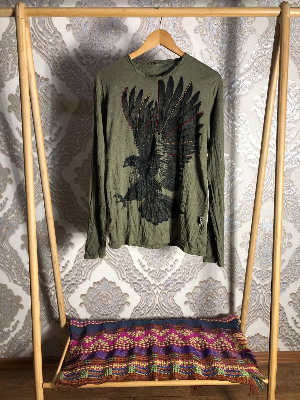 Japanese Brand VINTAGE EAGLES DESIGNER LONG SLEEVE CASUAL JAPAN Y2K 90s SK8 Size US M / EU 48-50 / 2 - 1 Thumbnail