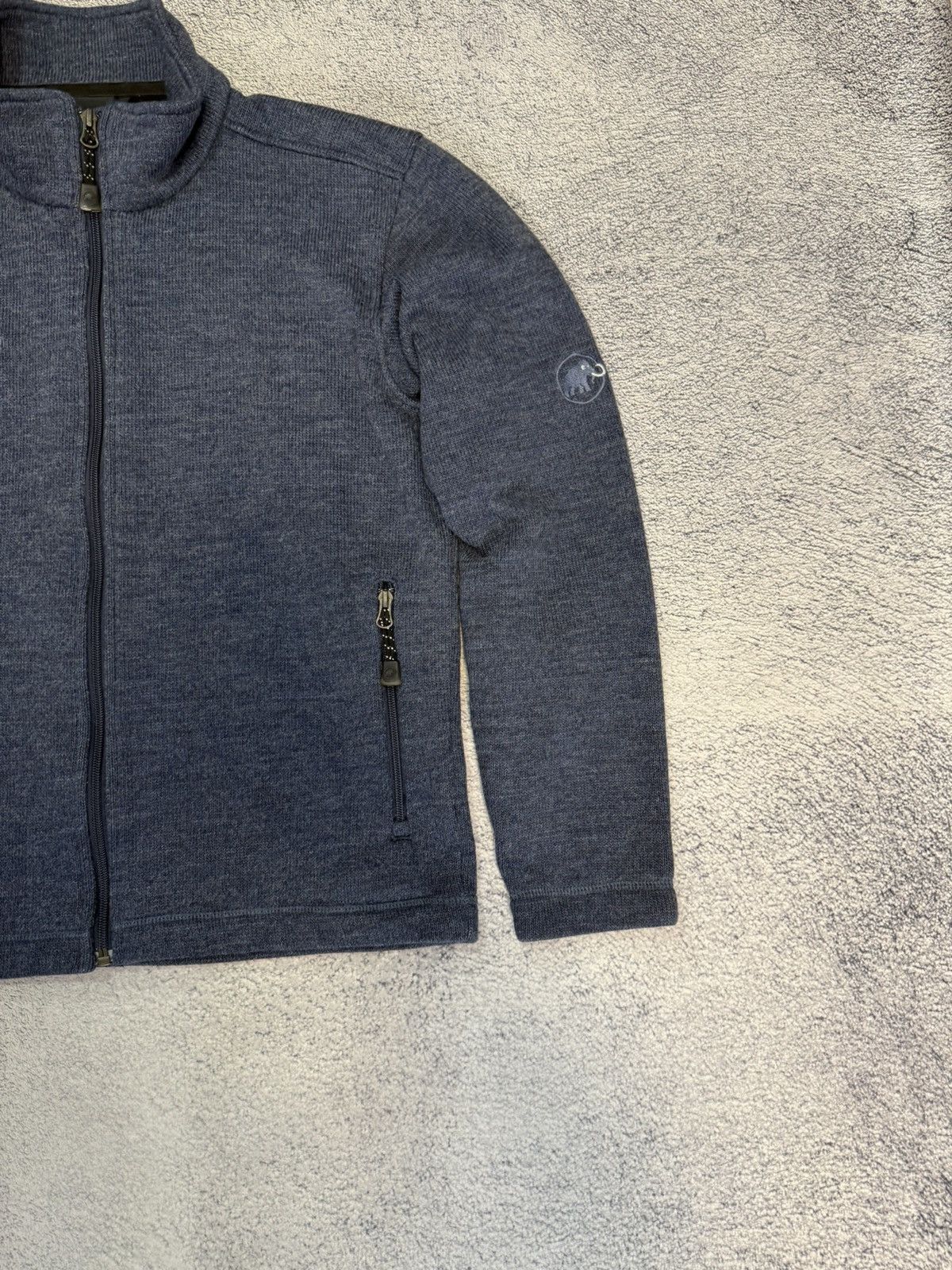 Mammut Vintage Mammut Iceland Wool Fleece Jacket Men S Blue Outdoor Size US S / EU 44-46 / 1 - 6 Thumbnail