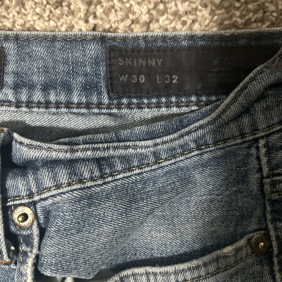 Bullhead Denim Co. The Bullhead Denim Co. Men's Slim Straight Leg size W30xL32 Size US 30 / EU 46 - 4 Thumbnail
