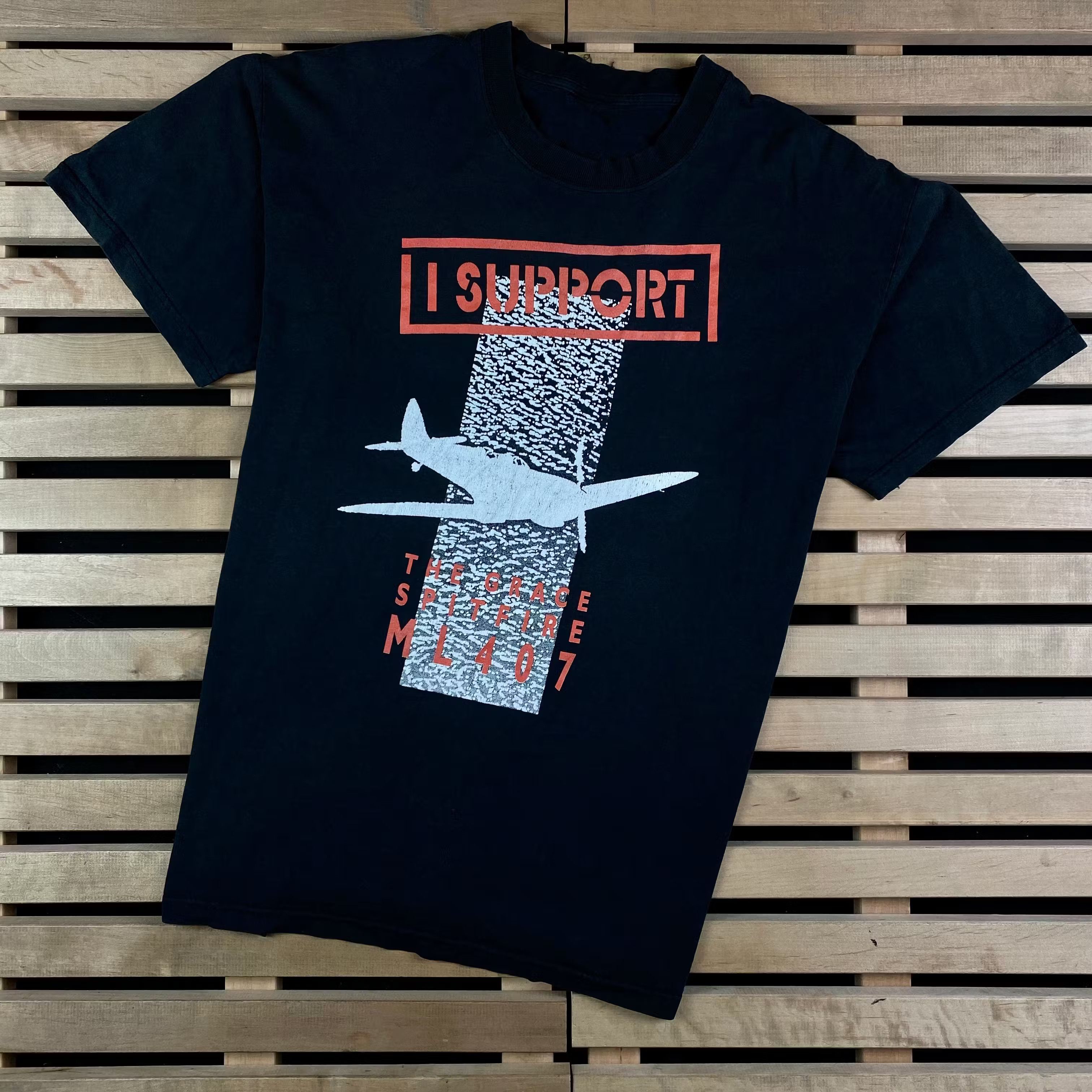 Vintage Mens Vintage T Shirt I Support Size L Size US L / EU 52-54 / 3 - 1 Thumbnail