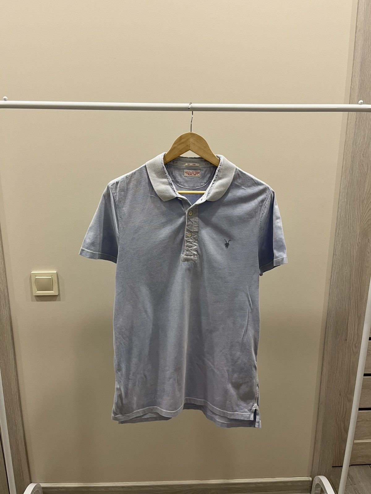 Allsaints ALLSAINTS 90s VINTAGE QUALITY CLASSIC DESIGNER POLO SHIRT Size US L / EU 52-54 / 3 - 1 Thumbnail