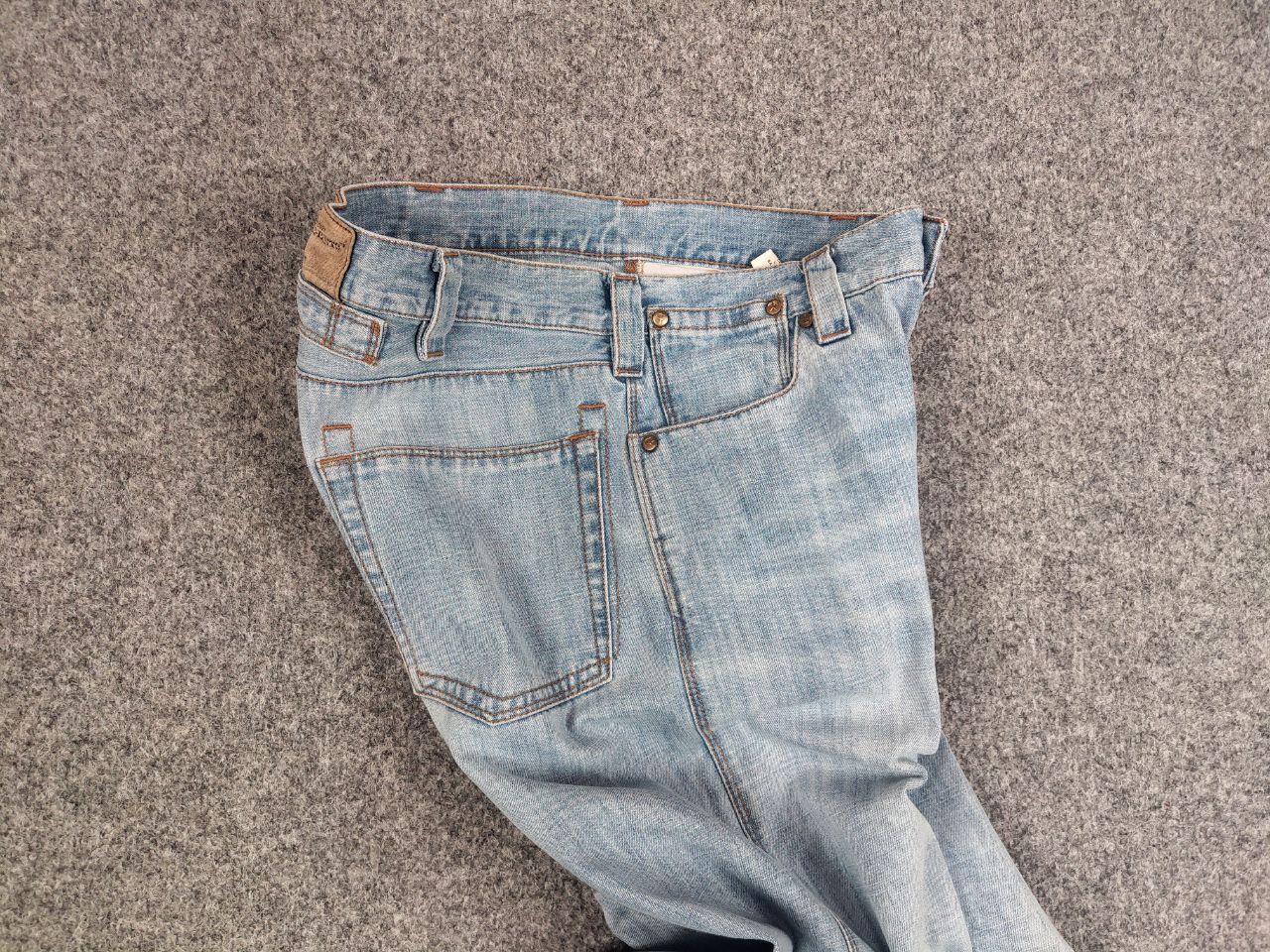 Sixty Vintage 90's Decauville x sixty Blue Patchwork Denim Jeans Size US 31 - 14 Thumbnail