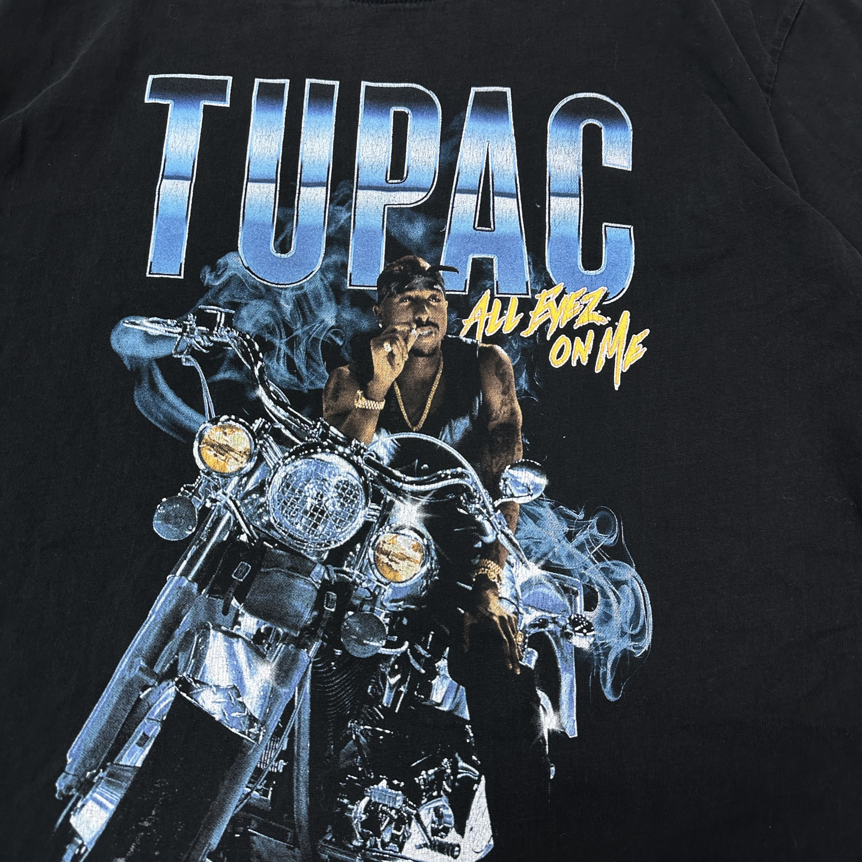 Vintage Vintage Streetwear Sporty Hip Hop Tupac T-shirt Y2K Size US XL / EU 56 / 4 - 2 Thumbnail