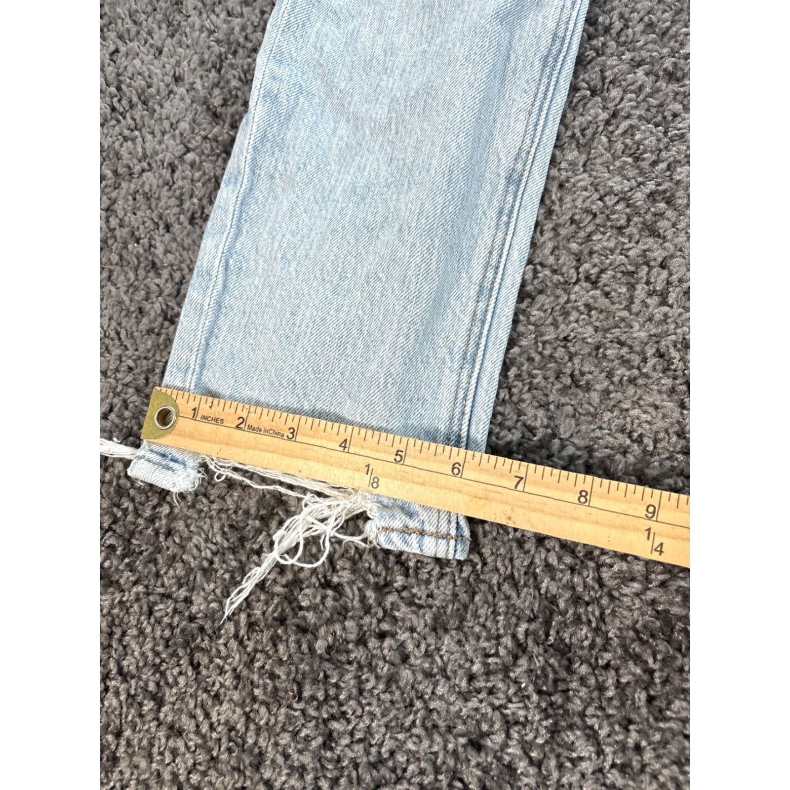American Eagle Outfitters VINTAGE American Eagle Outfitters Boyfriend Jeans Size 00 Womens 90s Distressed Blue High Rise Jeans Size 24" / US 00 / IT 34 - 3 Thumbnail