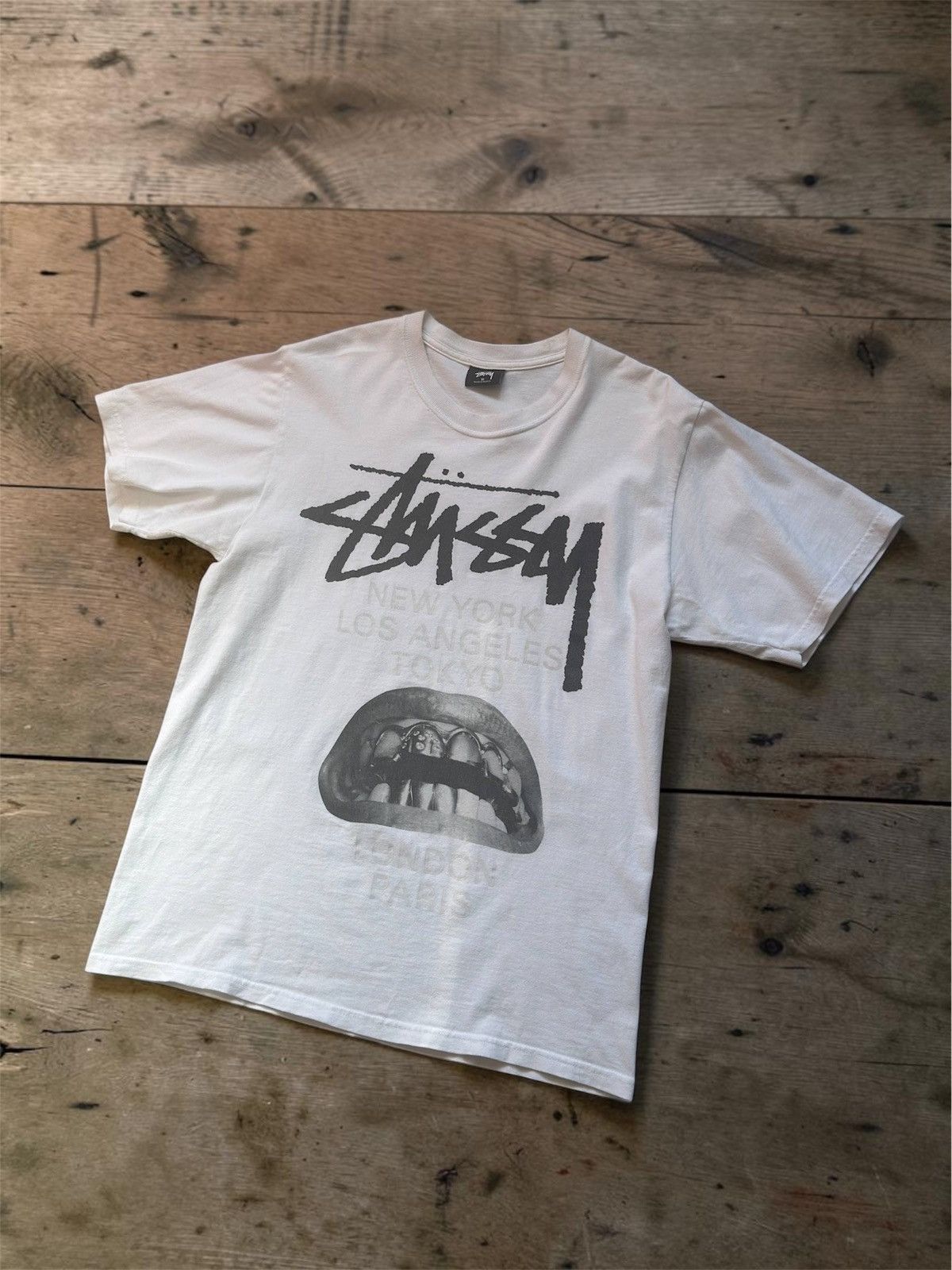 Stussy x Rick Owens Collaboration T-Shirt - White