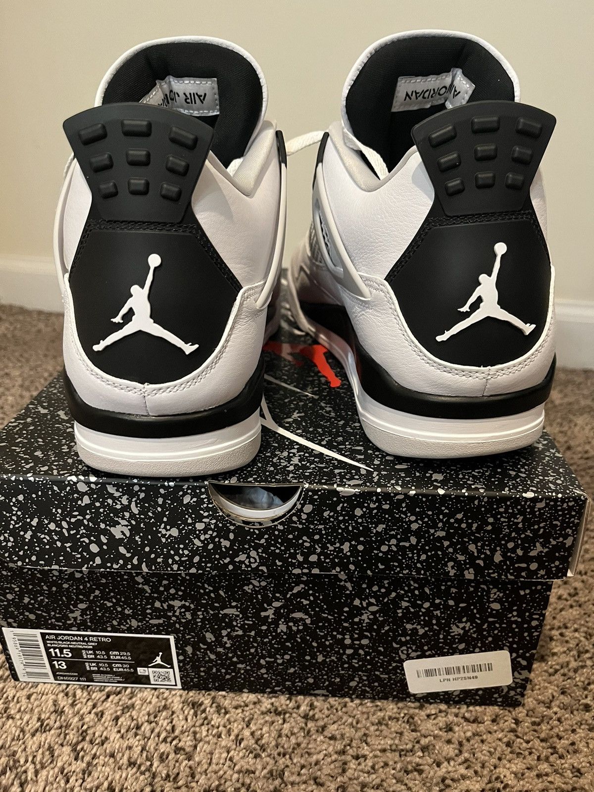 Jordan Brand Jordan 4 Military Black Size US 11.5 / EU 44-45 - 5 Thumbnail