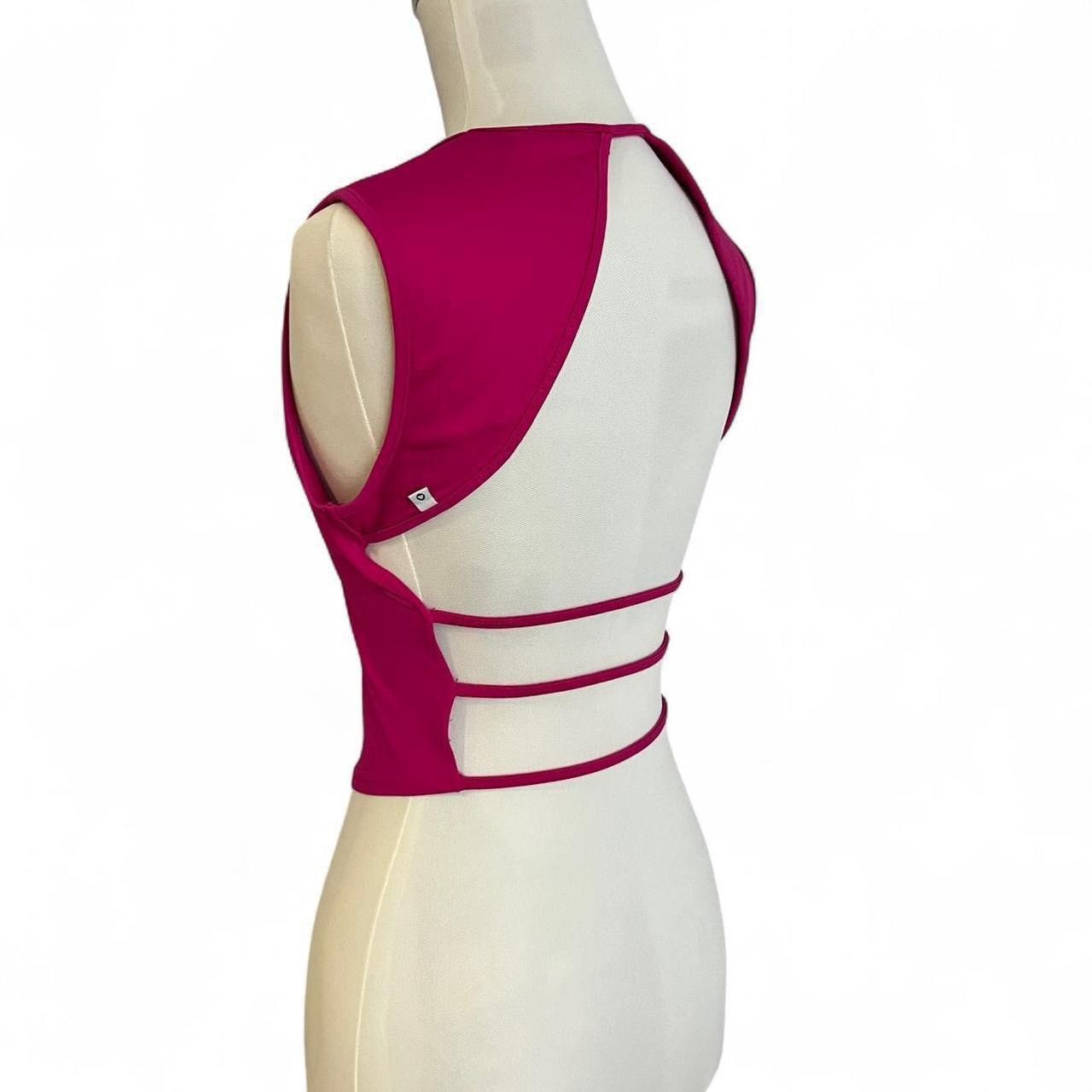 Morgan De Toi y2k Morgan De Toi hot pink stretchy yoga top Size XS / US 0-2 / IT 36-38 - 1 Thumbnail