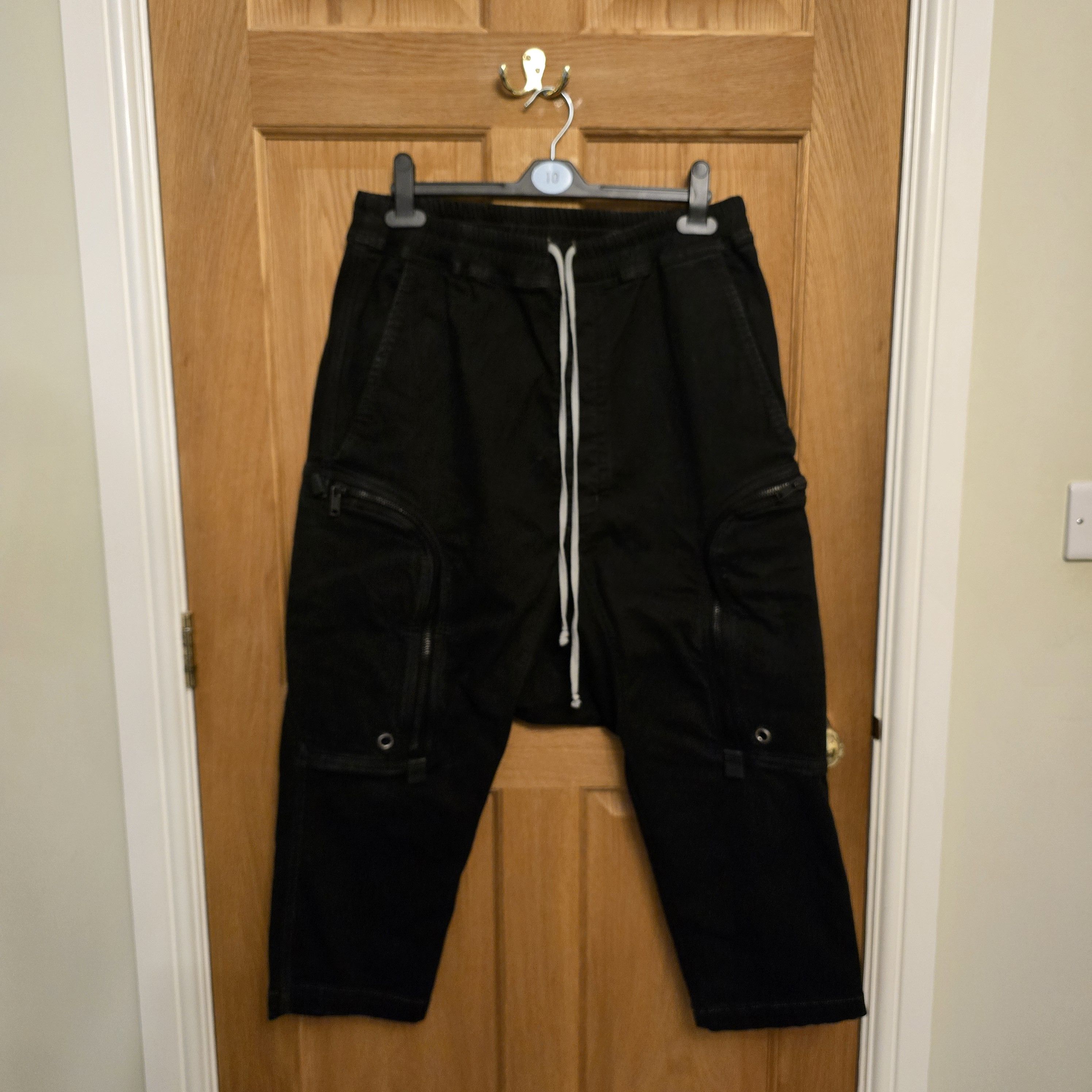 Rick Owens Drkshdw Rick Owens Men's Black Trousers Size US 32 / EU 48 - 1 Thumbnail