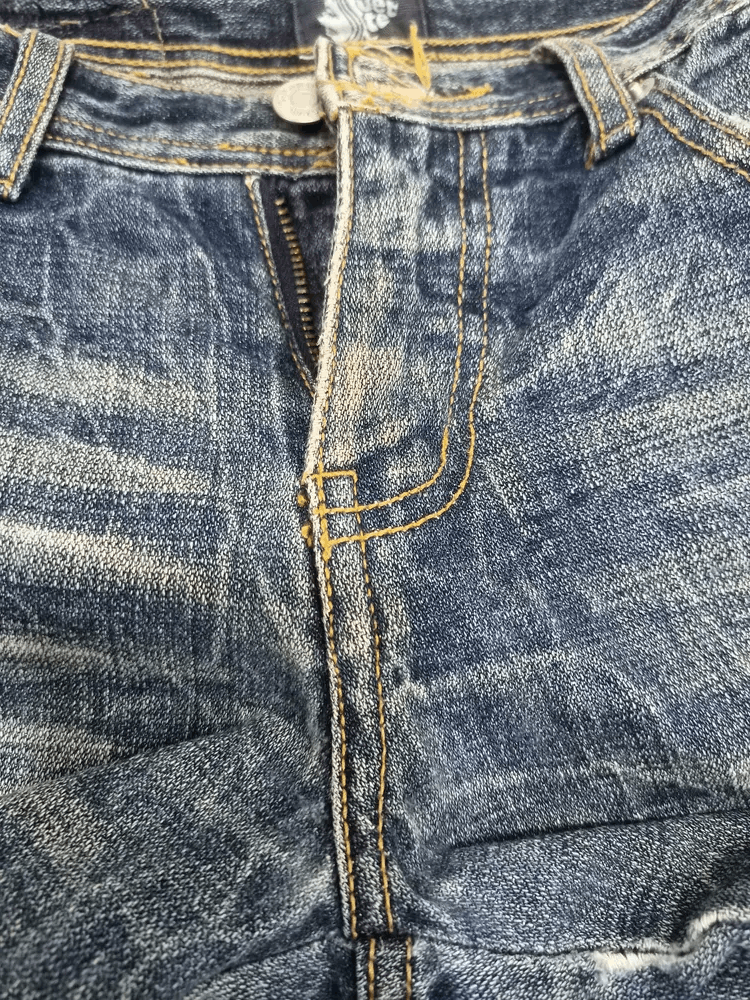 Japanese Brand Chouette Japan Mud Wash Minimalist Flare Jeans Size US 29 - 12 Thumbnail