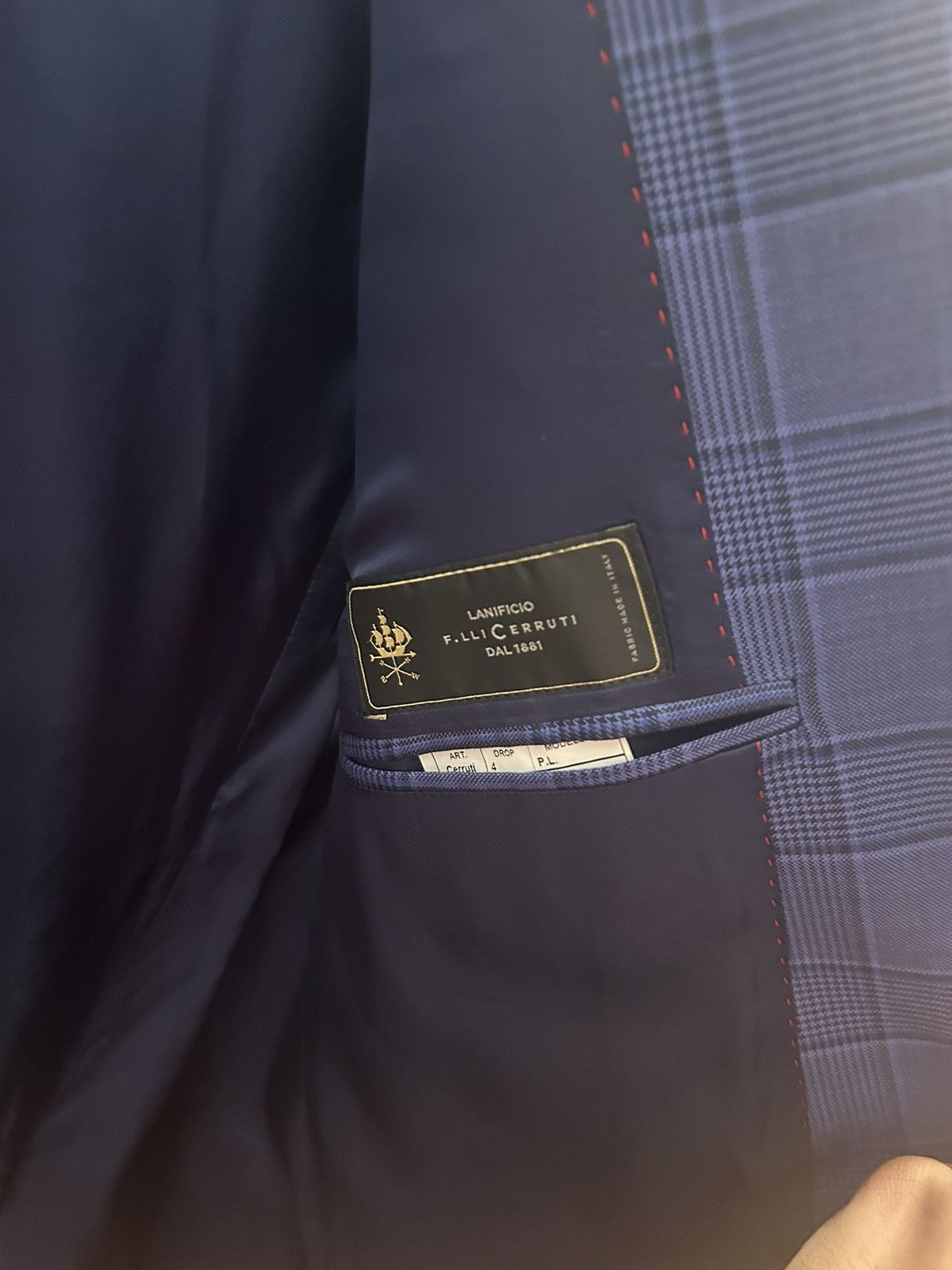 Suitsupply 1299$ Suit jacket (415$), blue suit Neo-Italy style Size 44S - 4 Thumbnail