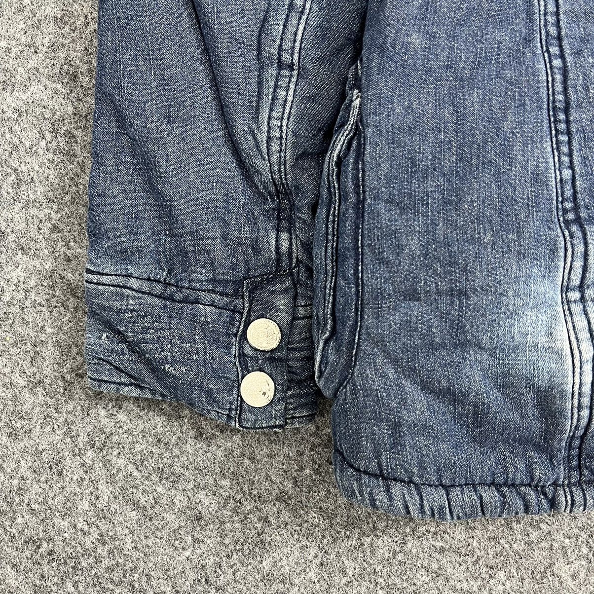 If Six Was Nine × In The Attic × Japanese Brand Backs Fur Mohair Blue Denim Jacket Pocket Size US M / EU 48-50 / 2 - 14 Thumbnail