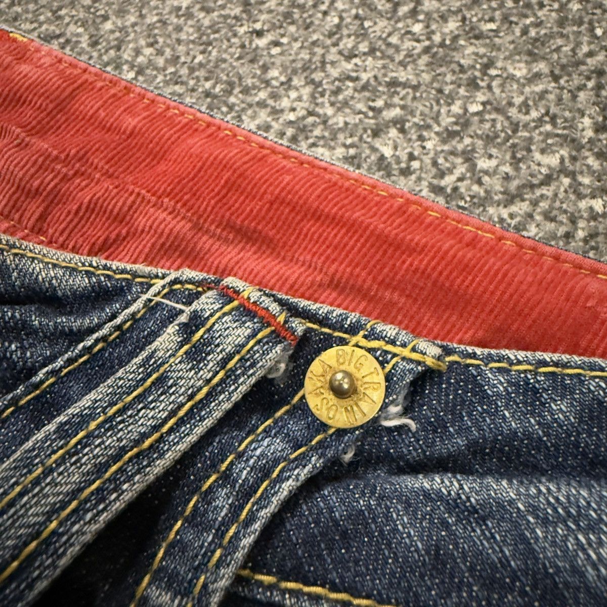 Japanese Brand 🔥🇯🇵 Osaka Big Train Boot Cut Distressed Denim Size US 32 / EU 48 - 17 Thumbnail