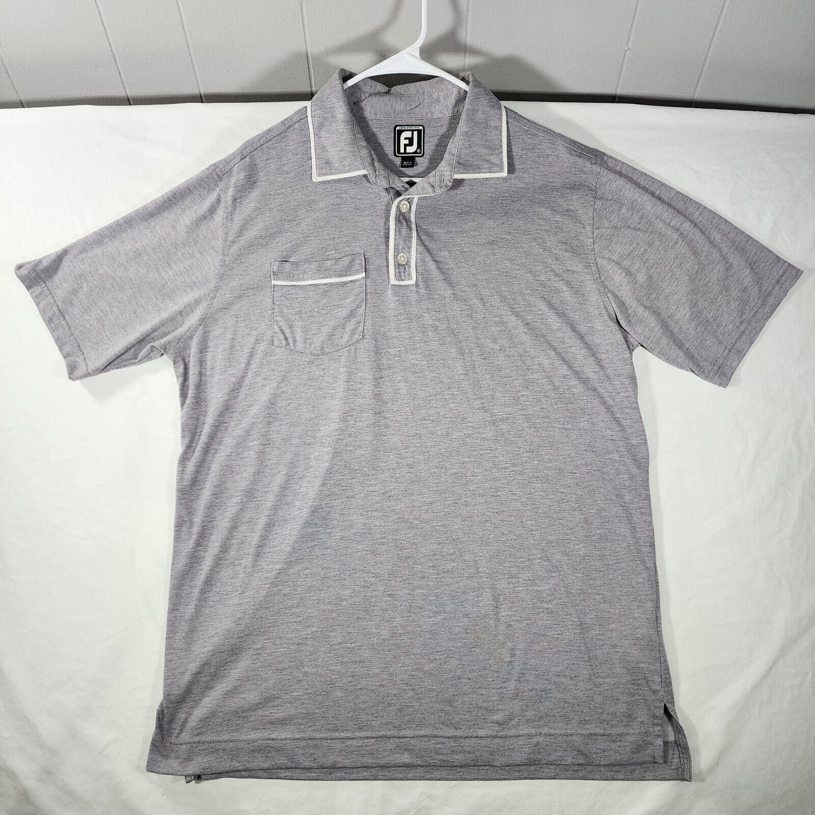 Footjoy FJ Golf Polo Shirt Adult XL Athletic Fit Gray Performance Size US XL / EU 56 / 4 - 1 Thumbnail