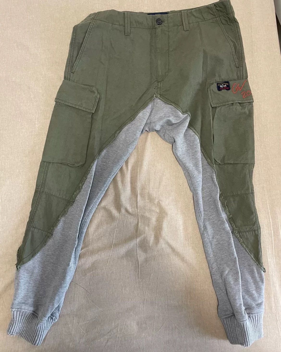 Greg Lauren GREG LAUREN color blocked drawstring pants - DMC-2508 Size US 36 / EU 52 - 1 Thumbnail