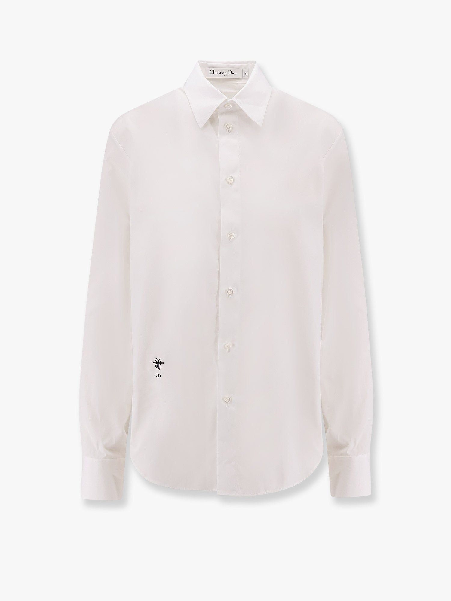 Dior Cotton Shirt With Bee And Monogram Embroidery Size M / US 6-8 / IT 42-44 - 1 Thumbnail