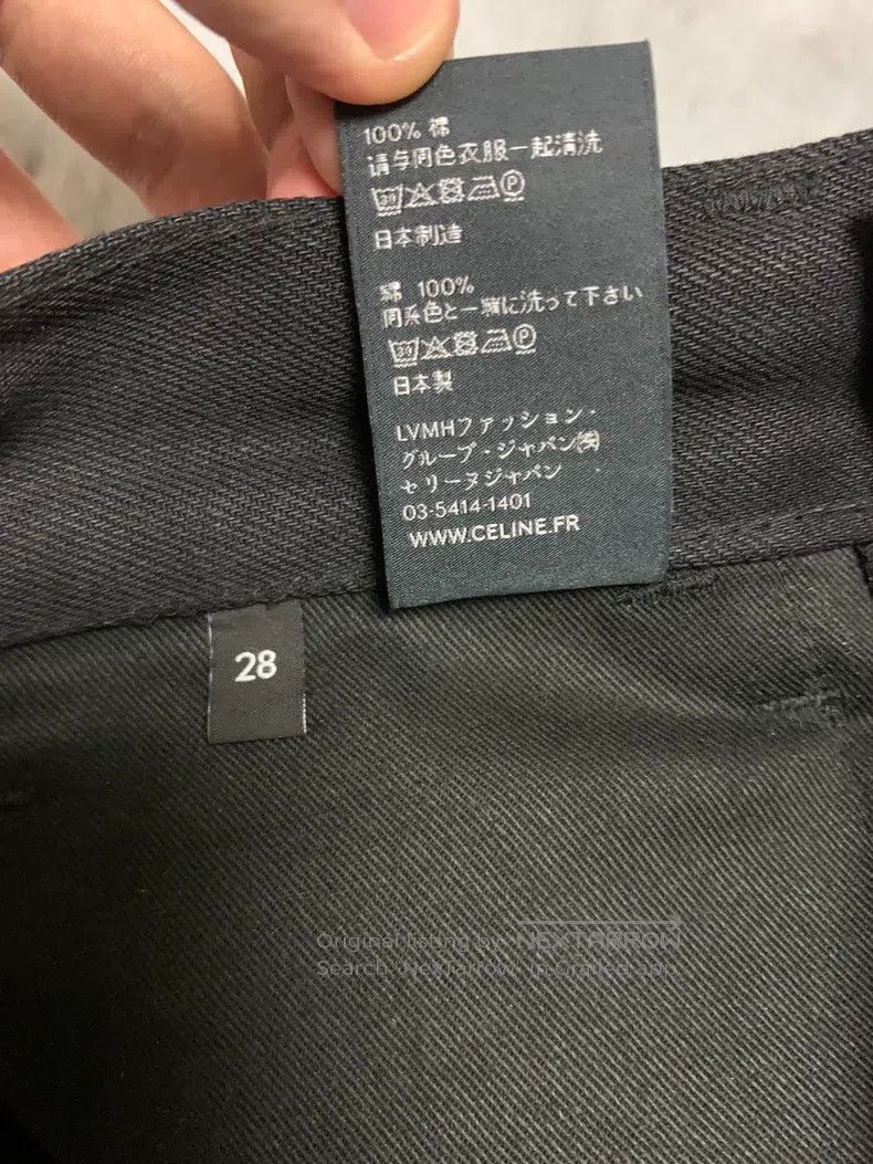 Celine CELINE Black Frayed Flared Denim Jeans Size US 28 / EU 44 - 5 Thumbnail
